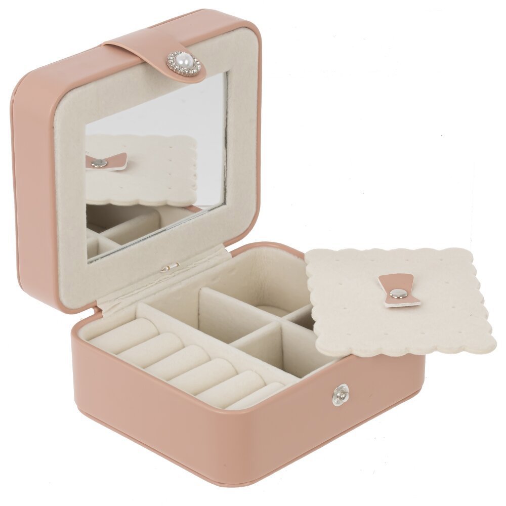 Изображение товара Шкатулка для украшений L125 W115 H65 розовая