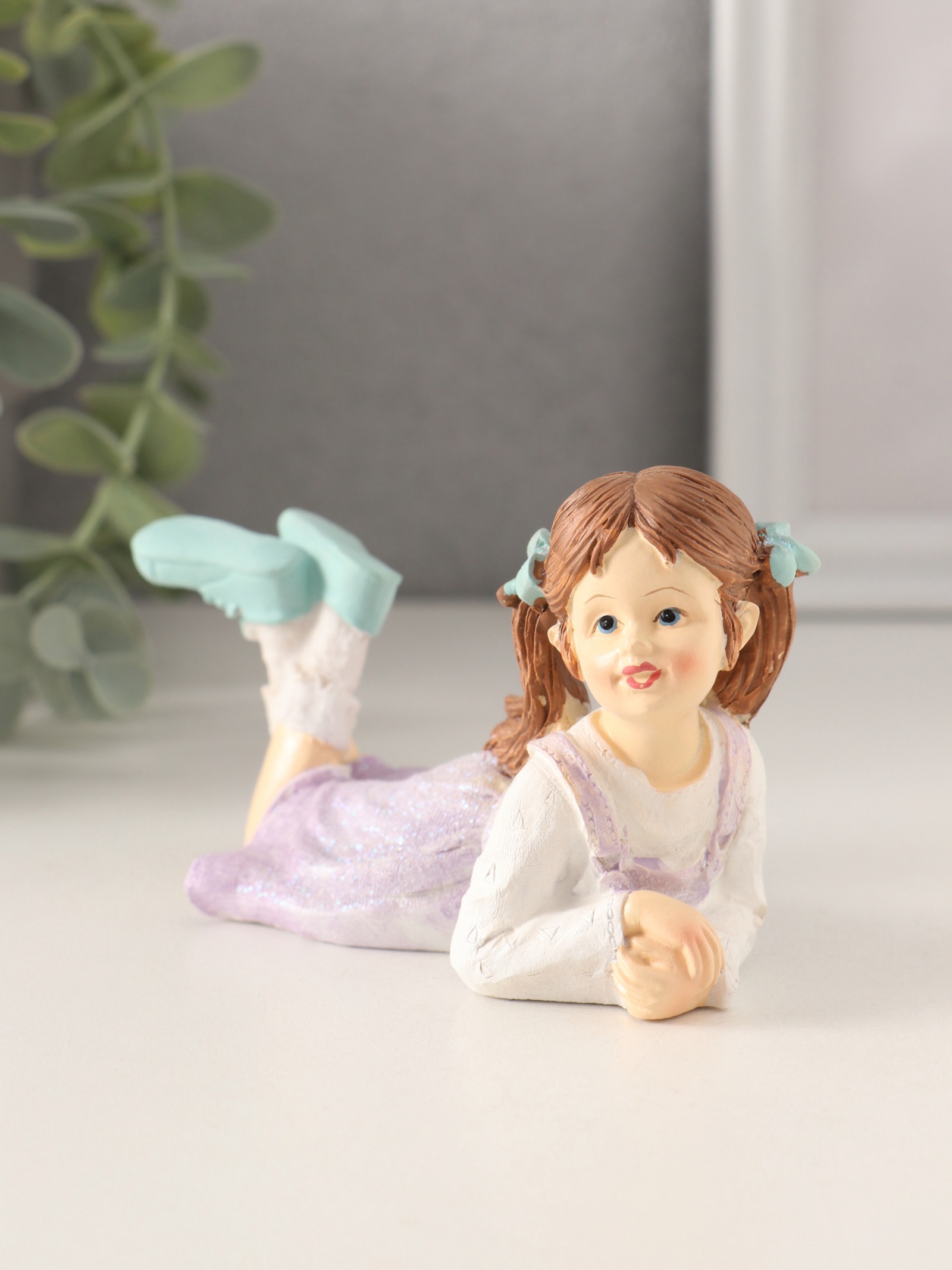 Изображение товара Декоративная фигура СИМА-ЛЕНД Малышка в сиреневом сарафане