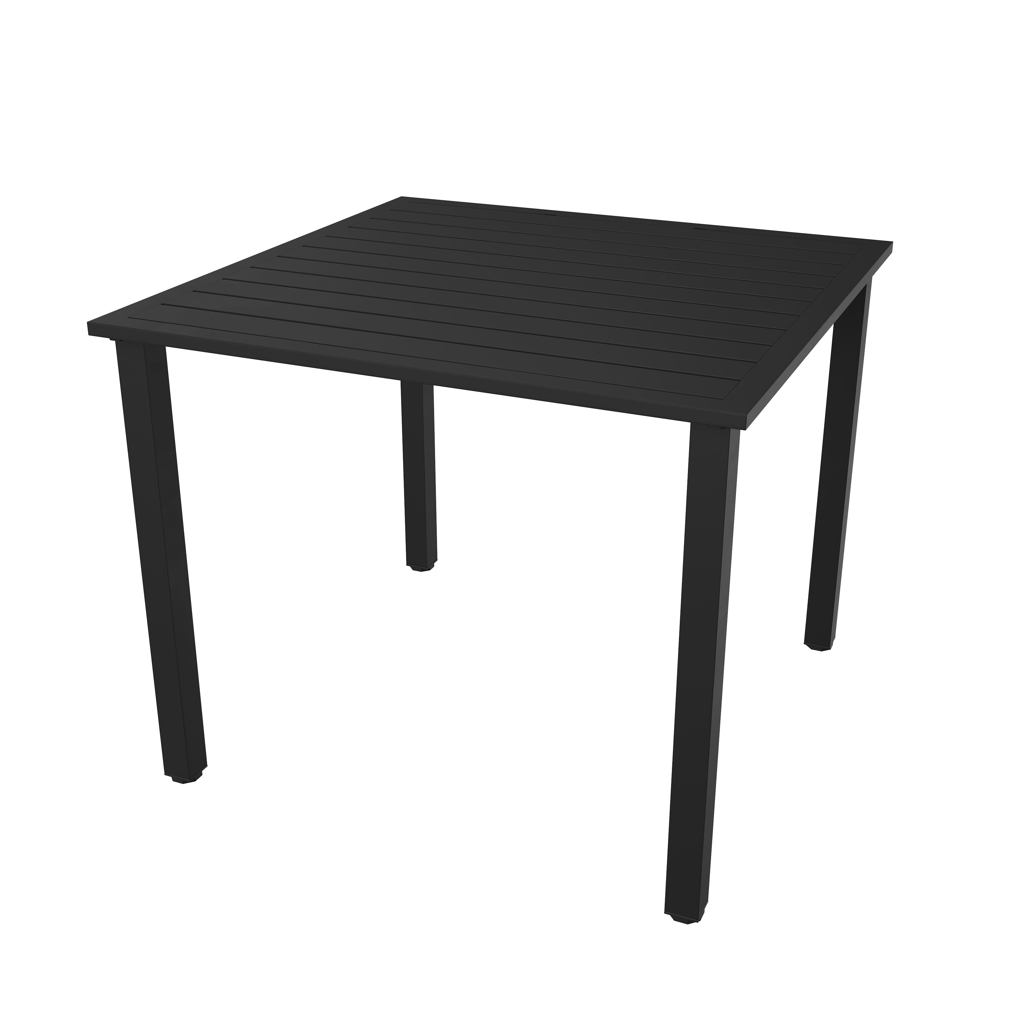 Изображение товара Садовый стол Mitlan Loft MIT2LT002 95x95x78 см алюминий черный надежный стильный дизайн