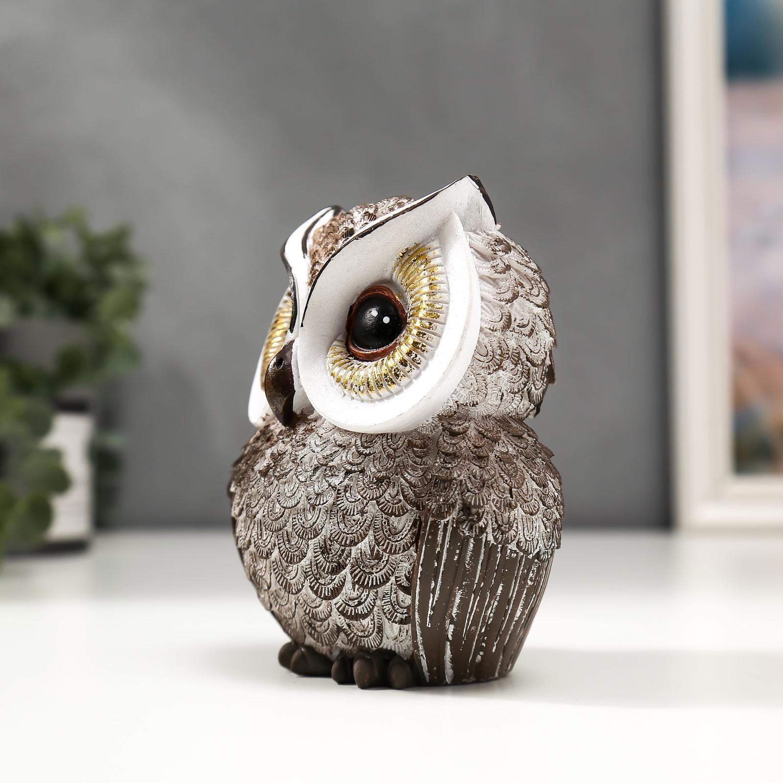 Изображение товара Сувенир полистоун Сова с золотыми глазами МИКС 13x95x65 см 5340773