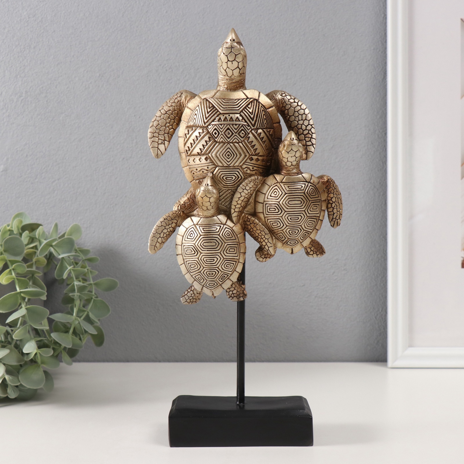 Изображение товара Морская черепаха с малышами - декоративная фигура 0, 63 кг