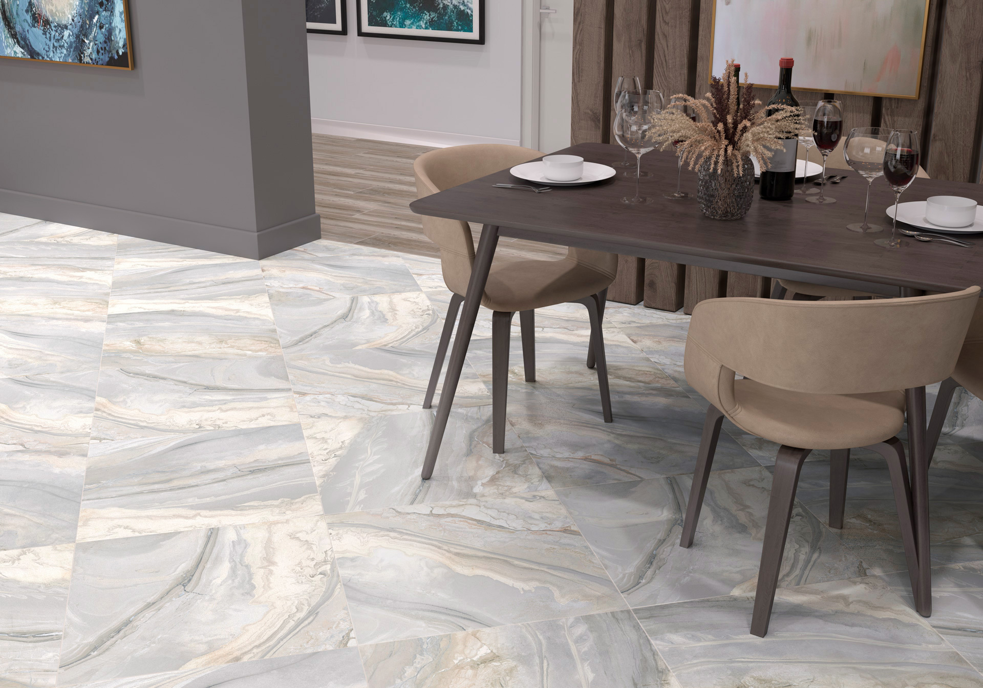 Изображение товара Керамогранитная плитка Alma Ceramica Magic GFU04MGC64L 600x600 мм