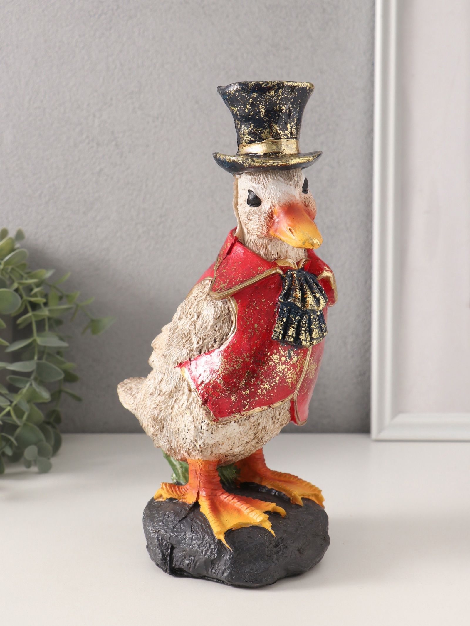 Изображение товара Сувенир Синьор гусь — декоративная фигура из полистоуна