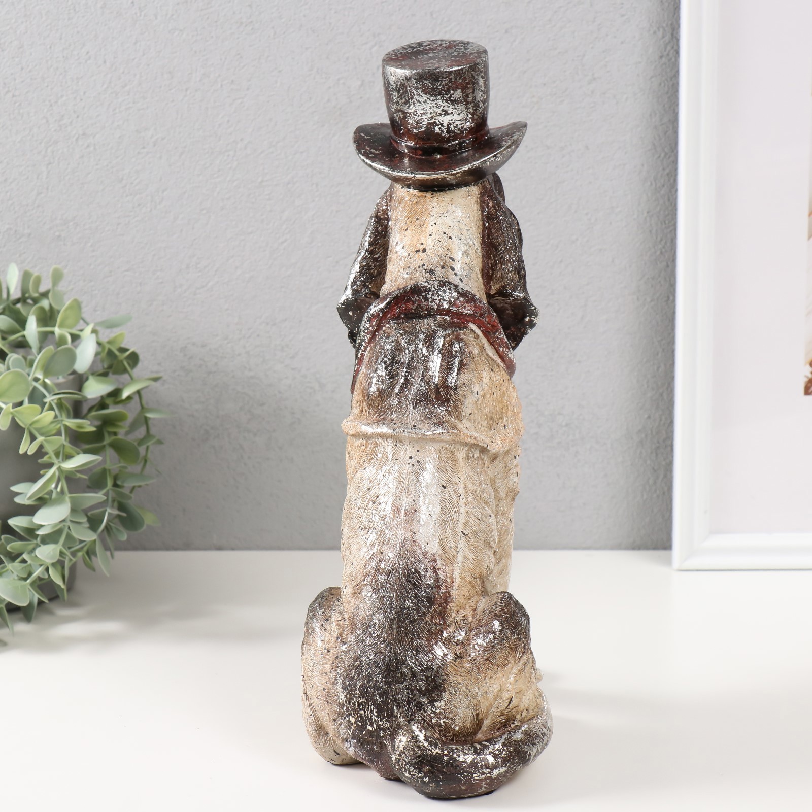 Изображение товара Декоративная фигура СИМА-ЛЕНД Пёс в цилиндре 24,5×12×32,5 см