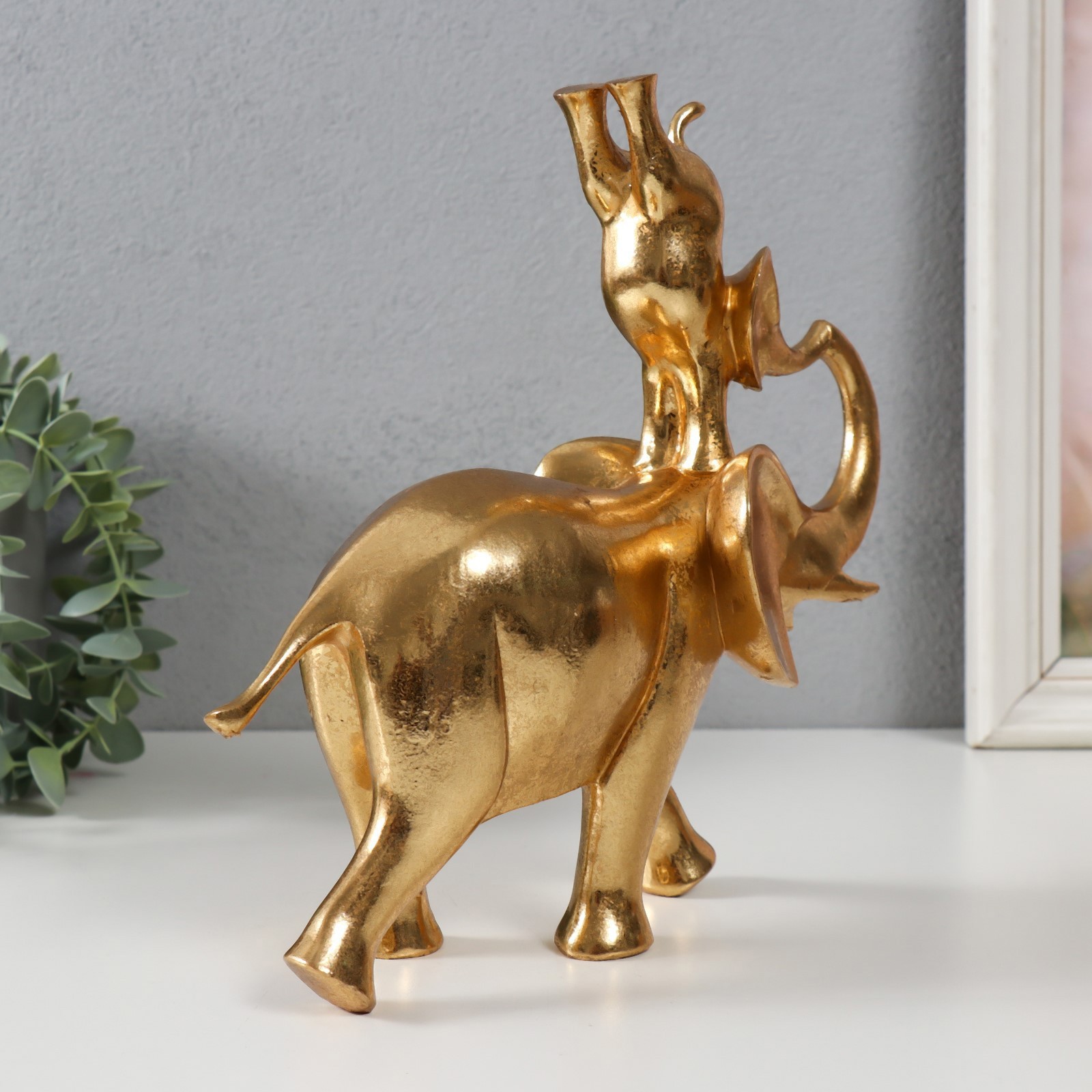 Изображение товара Сувенир полистоун Слон со слонёнком на спине - гимнастика золото 25х9х235 см 9710375 Изображение товара Сувенир полистоун Слон со слонёнком на спине - гимнастика золото 25х9х235 см 9710375