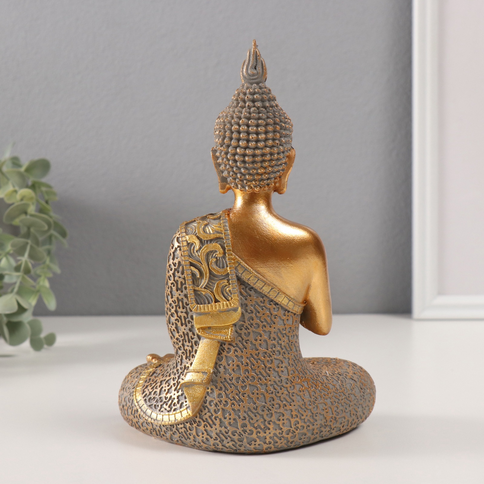 Изображение товара Будда - Мудра Намаскара. Золотая декоративная фигурка 9,5×13,5×19,5 см