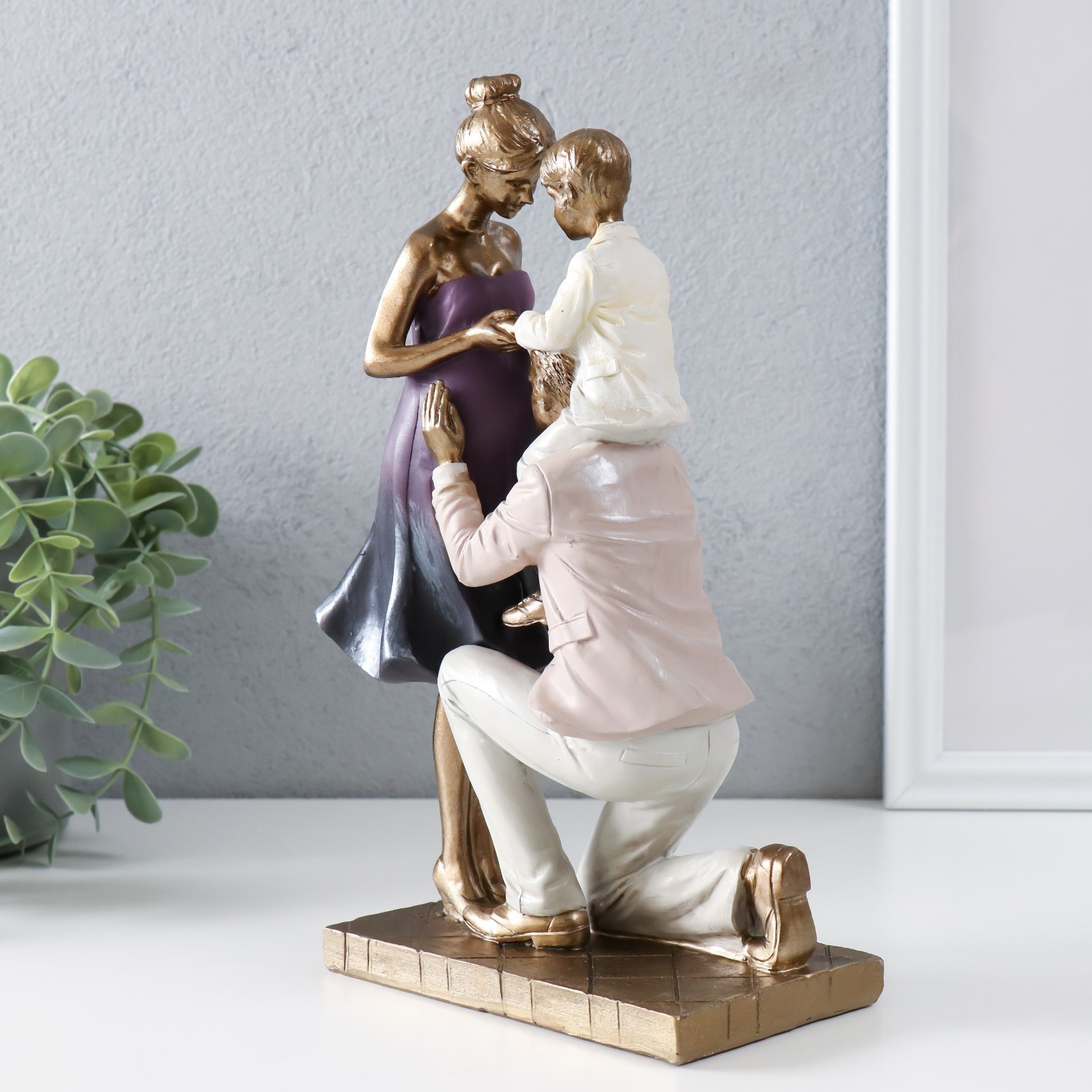 Изображение товара Сувенир полистоун В нашей семье скоро прибавление бронза 16х8х245 см 9837972