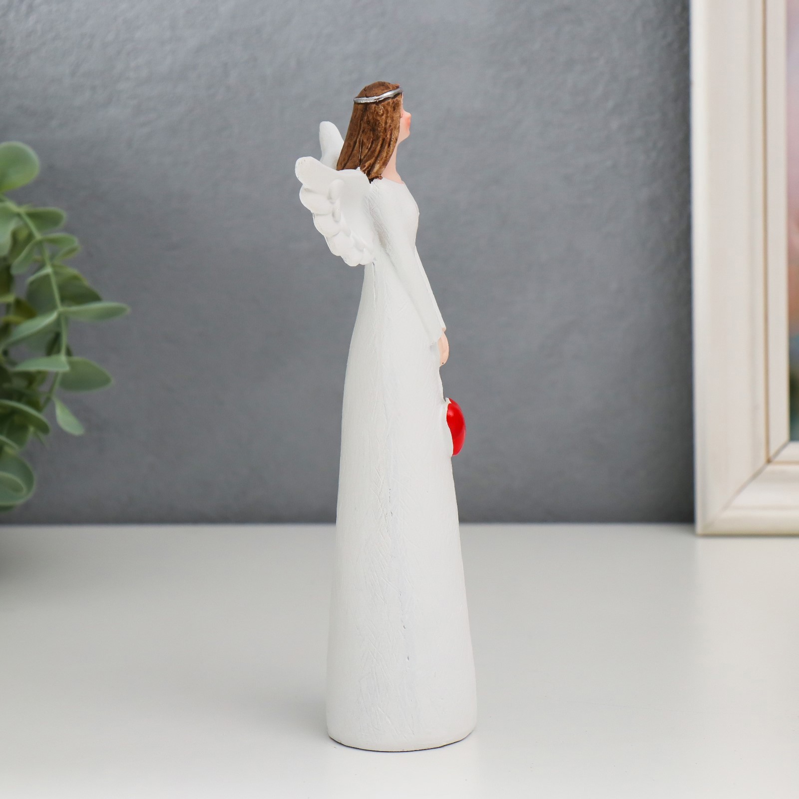 Изображение товара Сувенир полистоун Девушка-ангел с диадемой в волосах МИКС 20 см 7322231