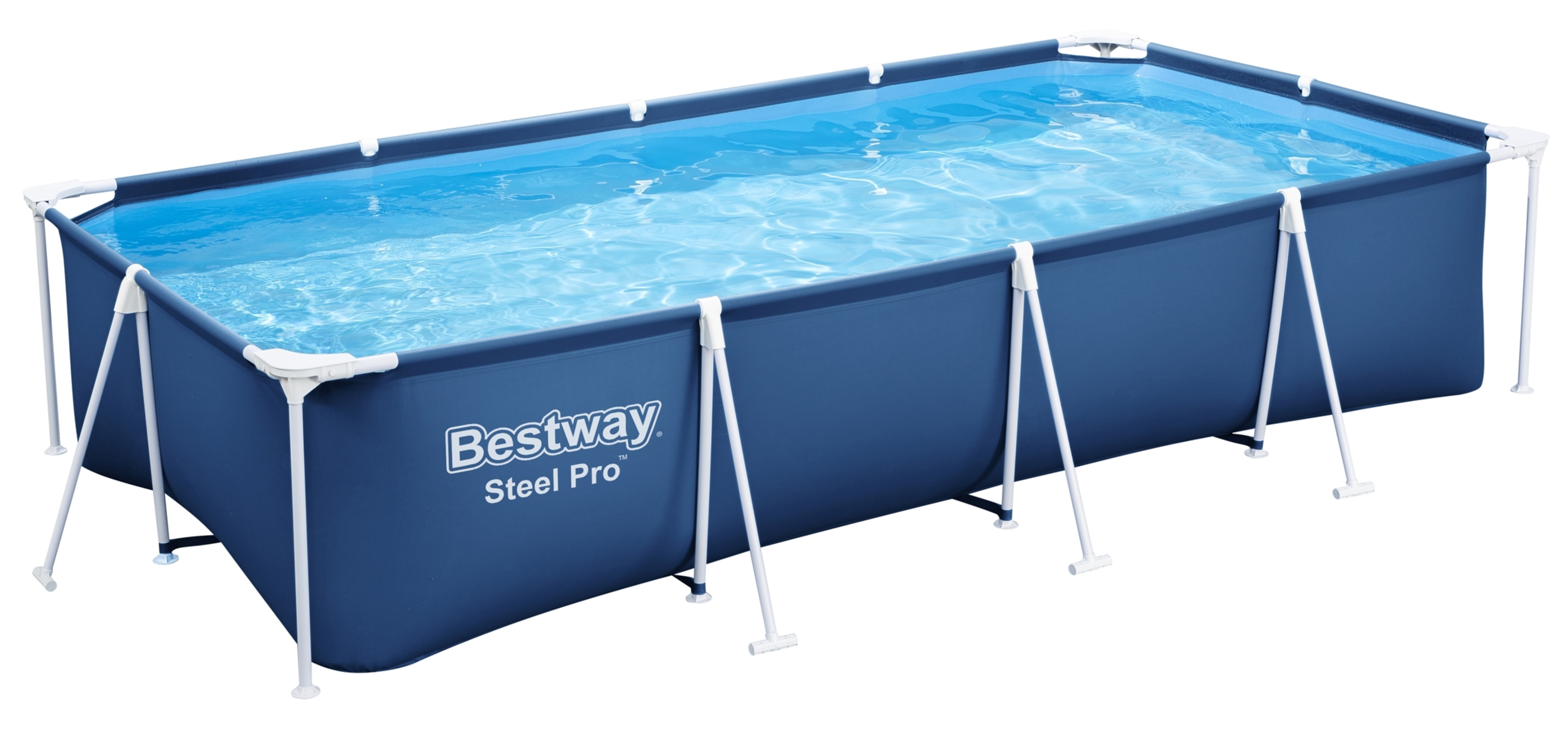 Бассейн каркасный прямоугольный Bestway 56424 BW 400x211x81 см - 1