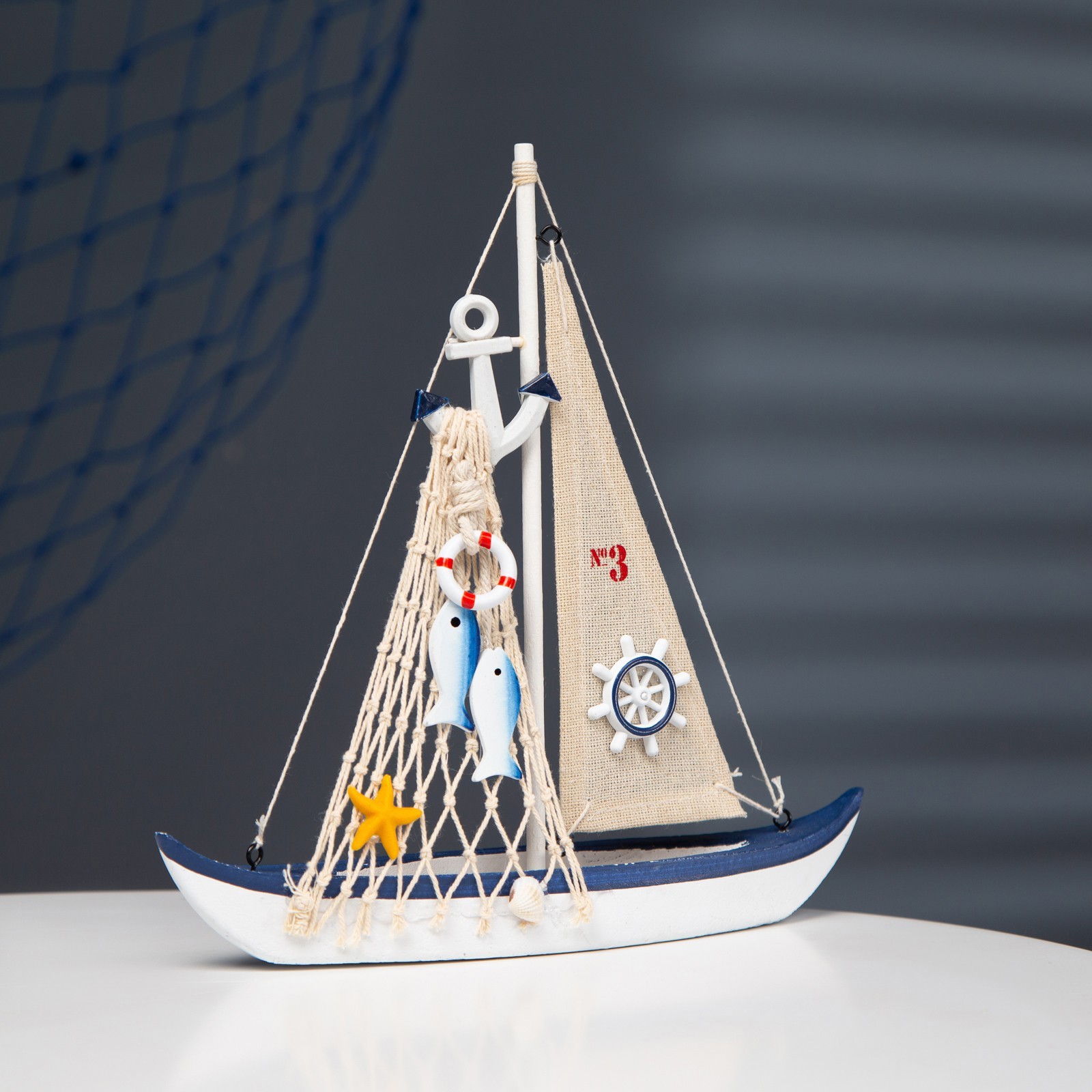 Изображение товара Корабль сувенирный Парусник 26*24см 9912905