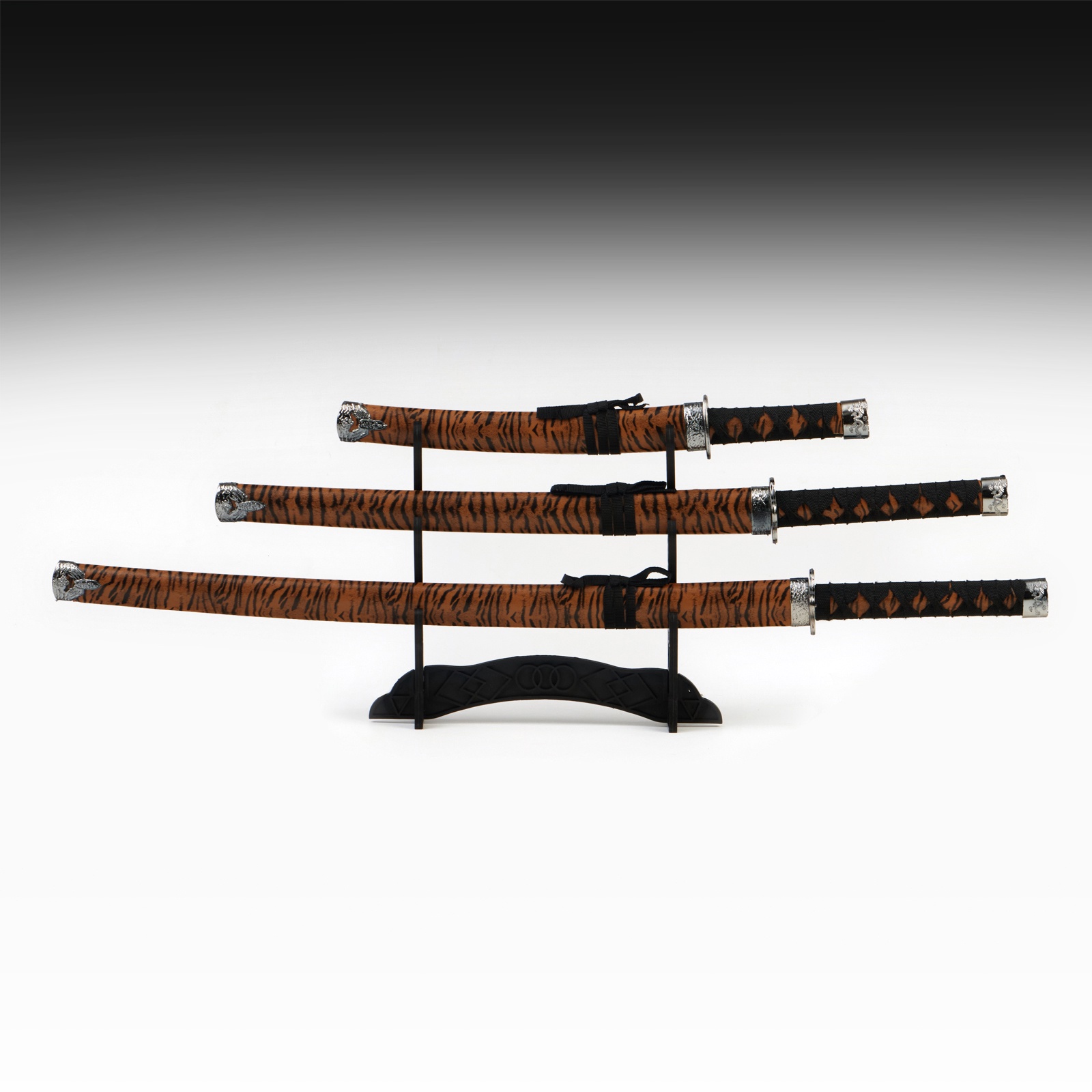 Изображение товара Декоративная katana Тайго 3в1 на подставке 47/79/105см с тигром