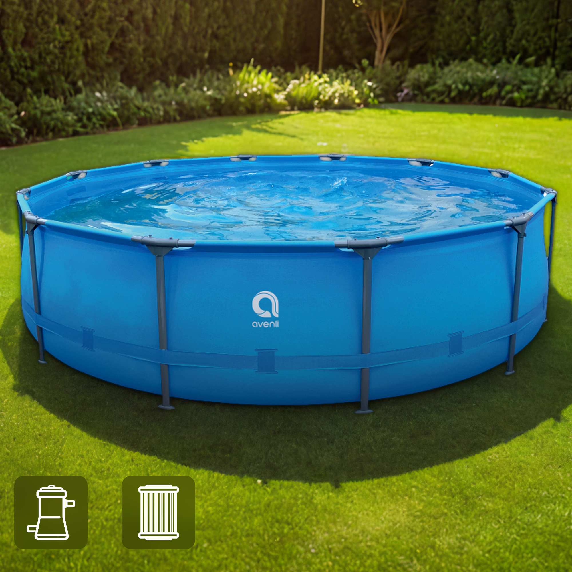 Изображение товара Каркасный бассейн Avenli 360x99 см 8812 л с фильтром