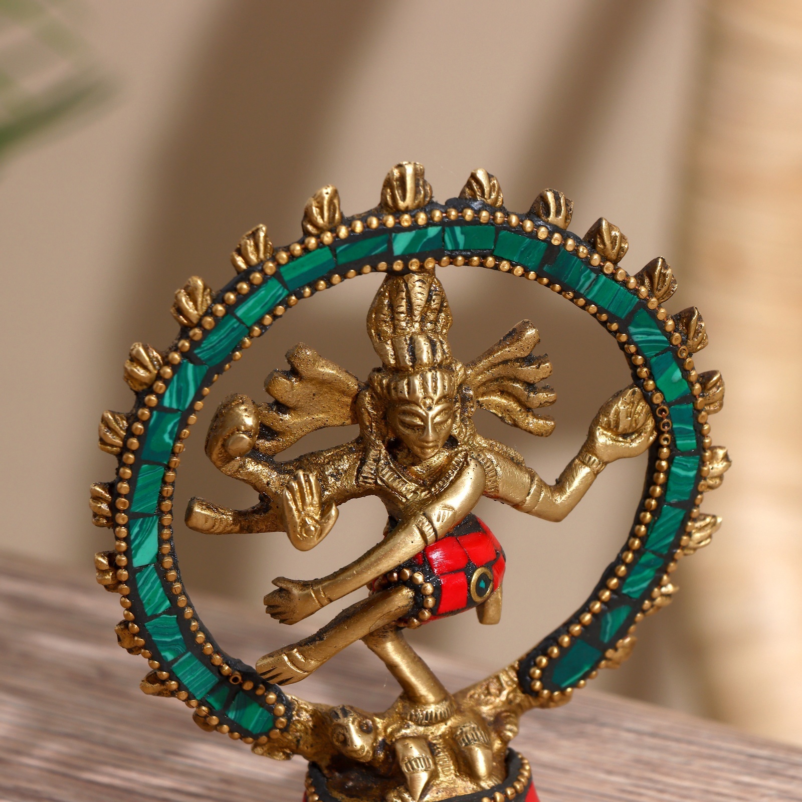 Изображение товара Сувенир Натараджа латунь камень 10 см 9922368 Изображение товара Сувенир Натараджа латунь камень 10 см 9922368