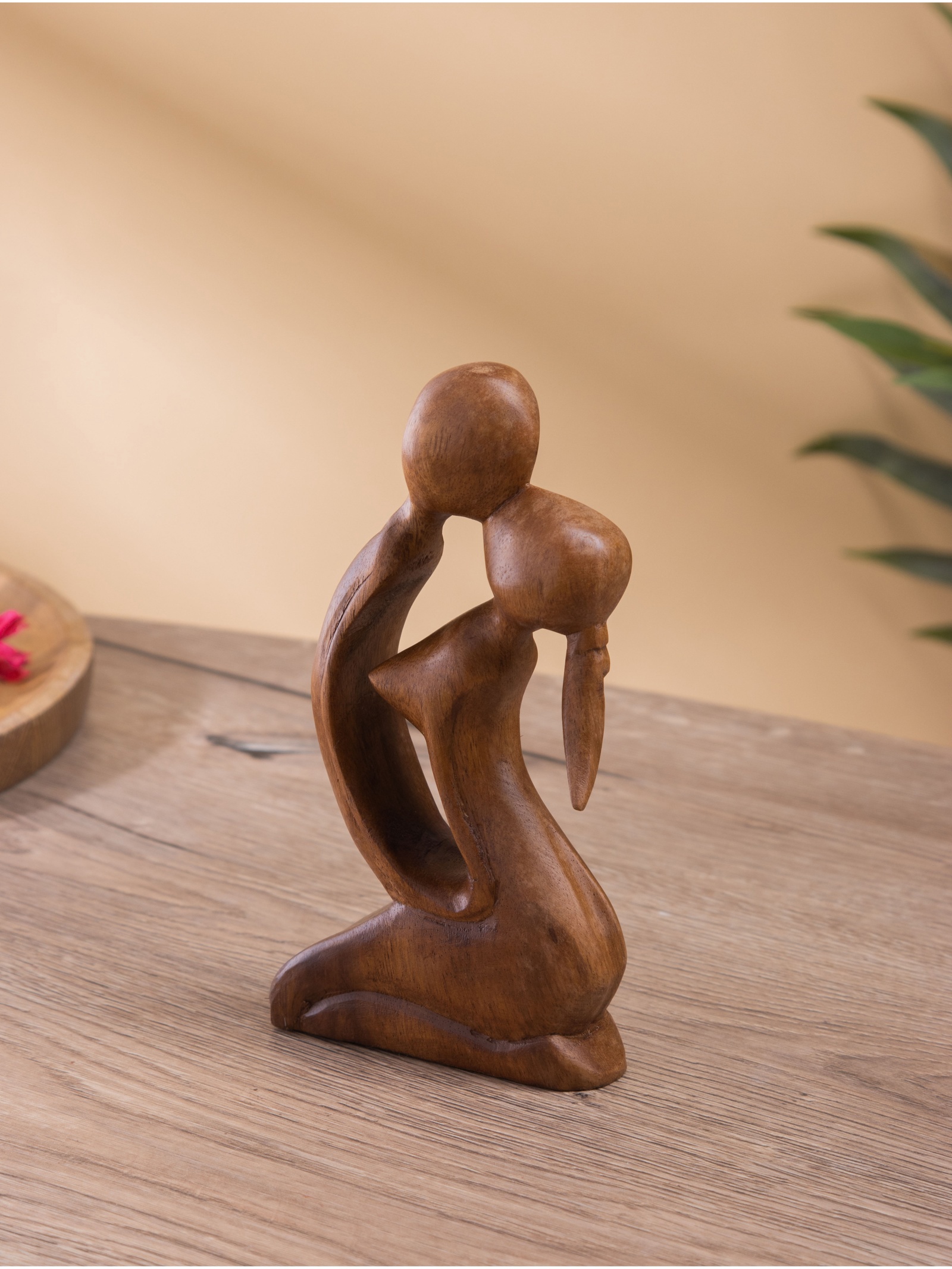 Изображение товара Сладкая парочка — декоративная фигура из дерева суар, 12×5×20 см