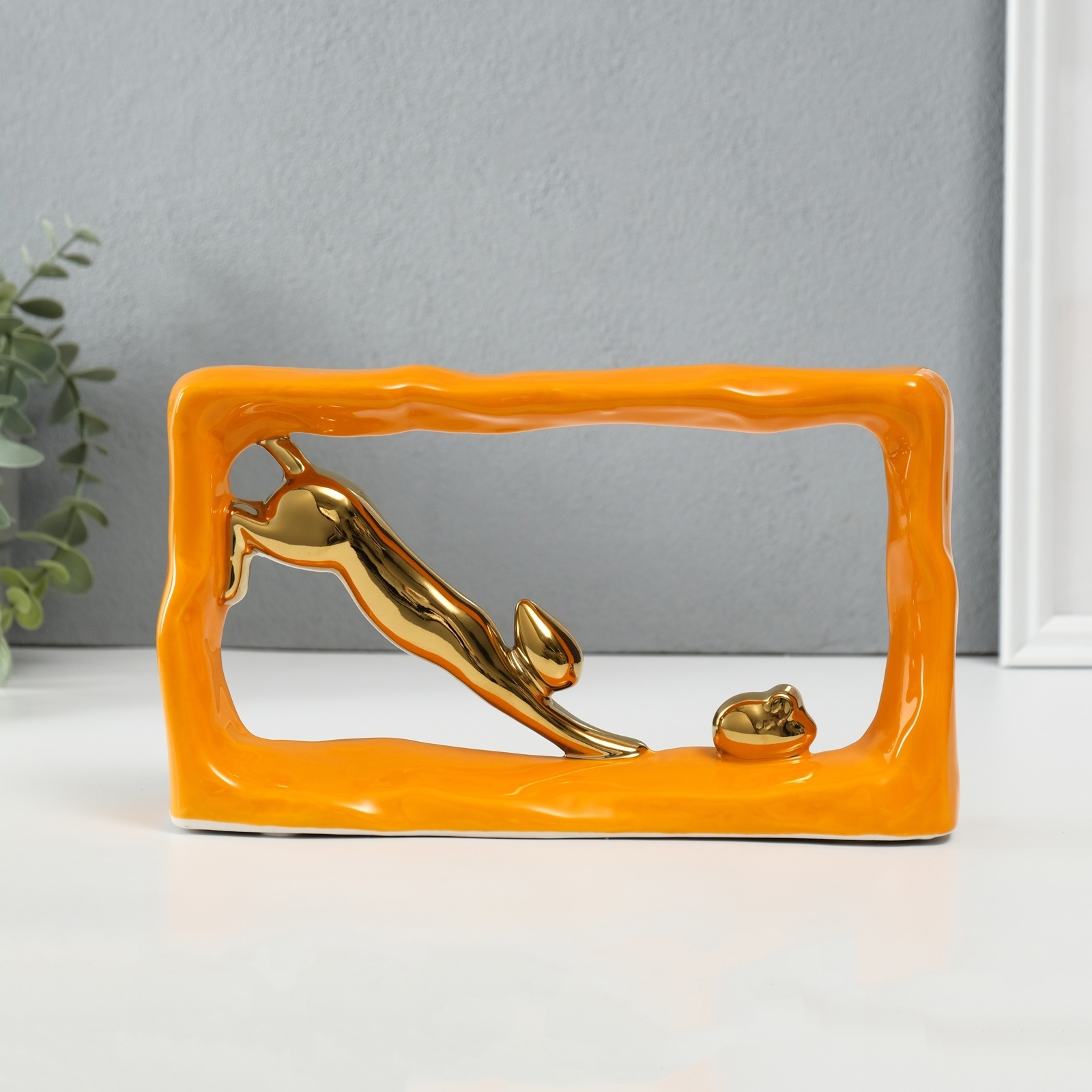 Изображение товара Кошки-мышки погоня — декоративная керамическая фигура 0,65 кг