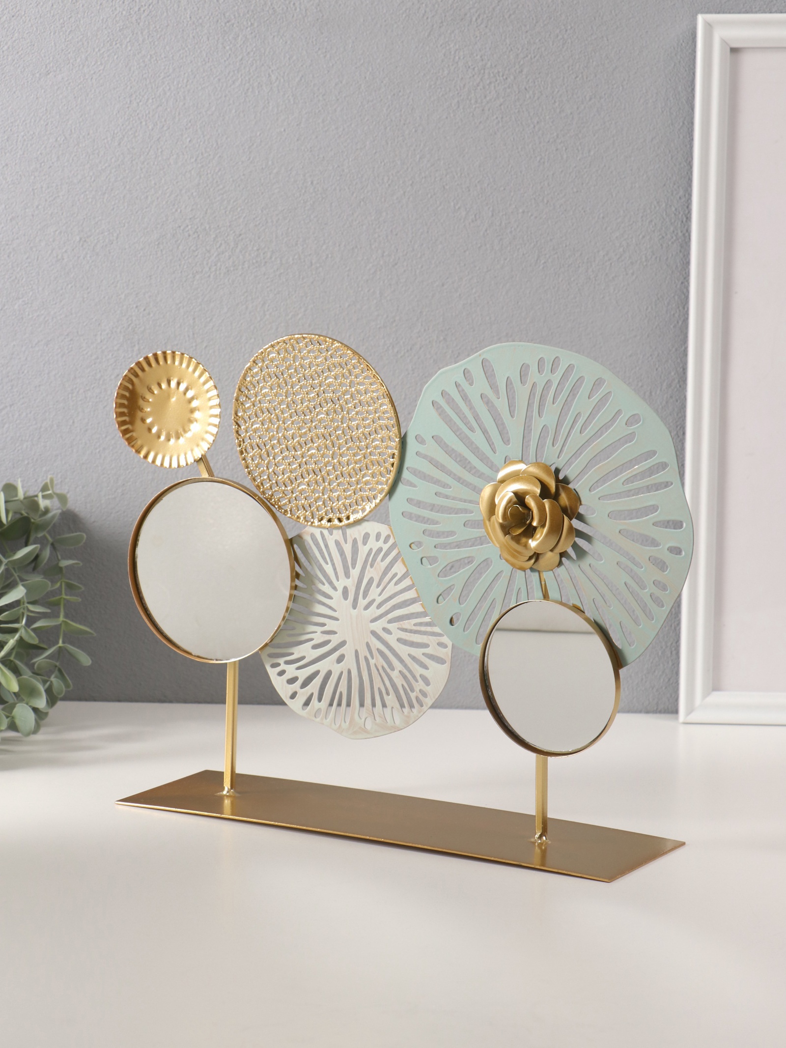 Изображение товара Сувенир металл зеркало Тропический гербарий 9х30х265 см 10707395