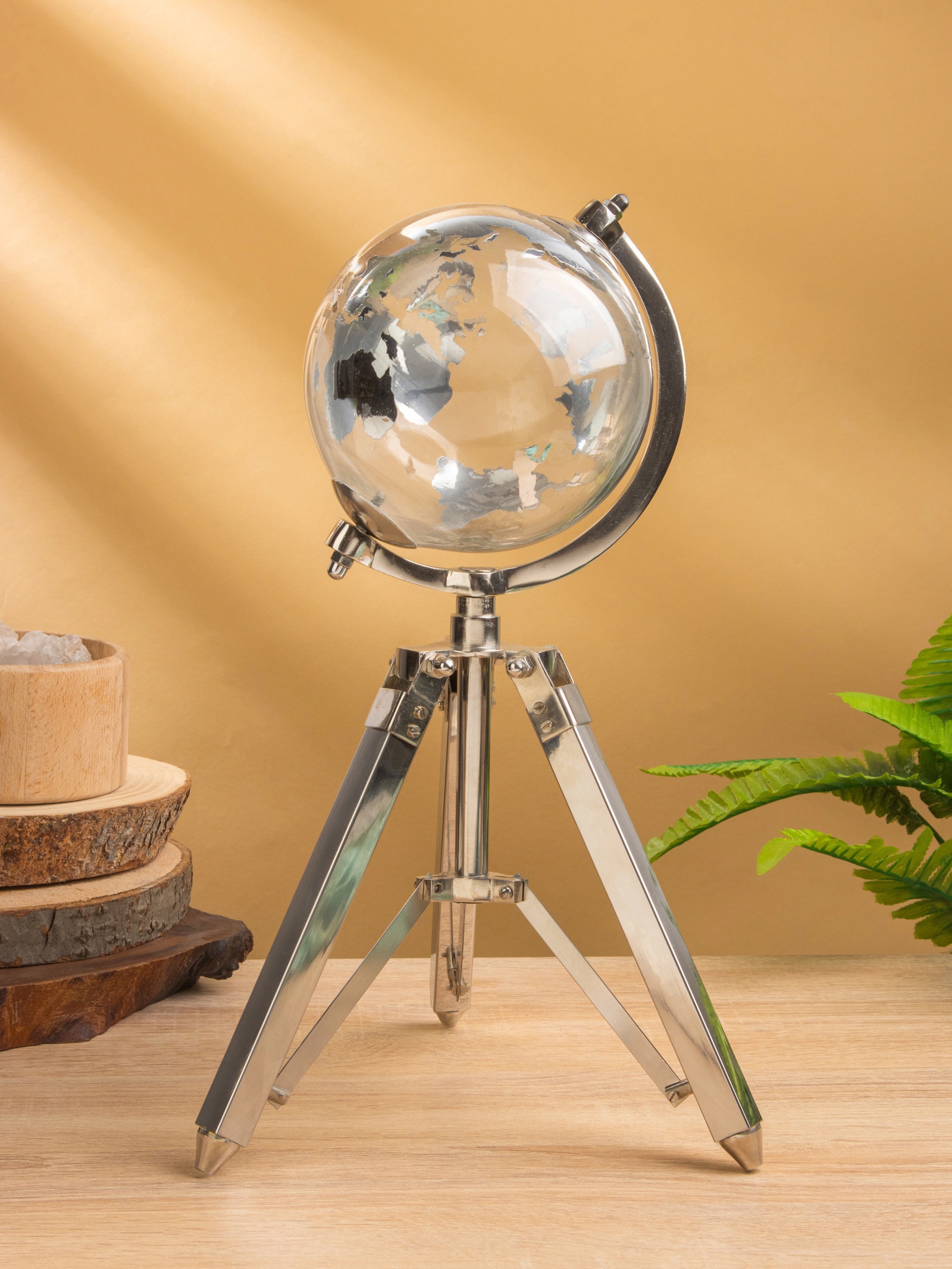 Изображение товара Глобус сувенирный Силвер 195х21х34 см стекло сталь 10654325 Изображение товара Глобус сувенирный Силвер 195х21х34 см стекло сталь 10654325