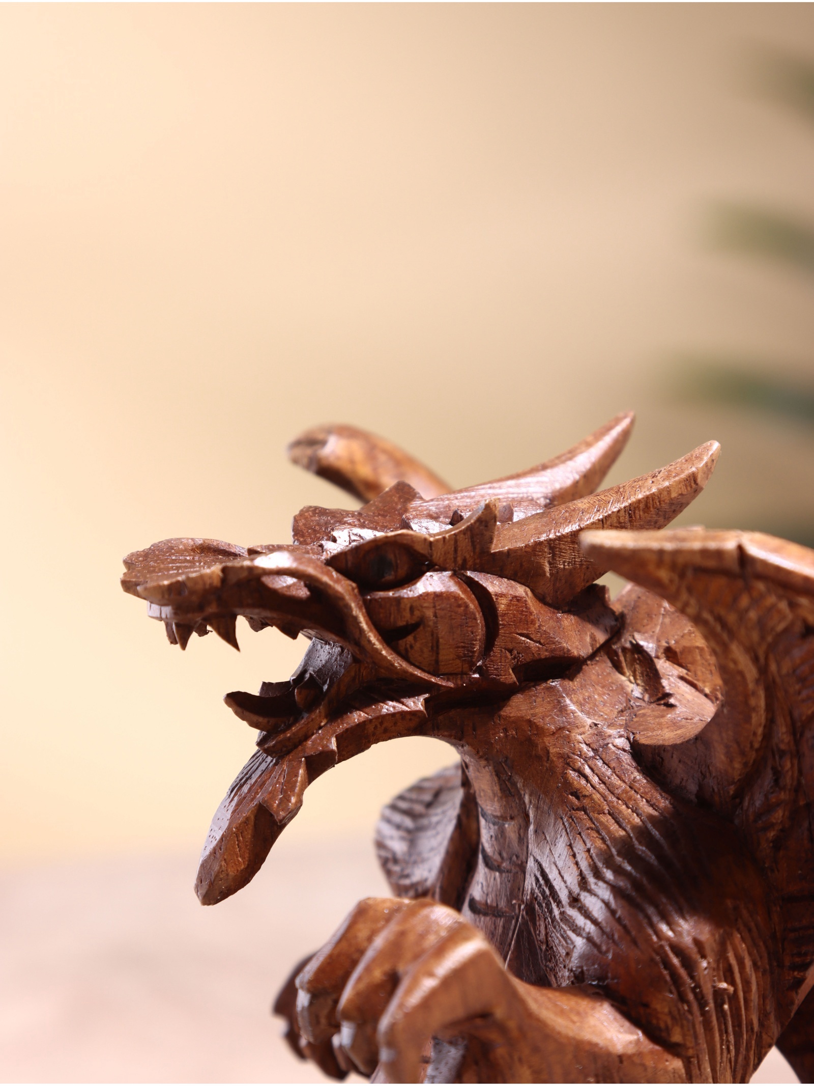 Изображение товара Сувенир Дракон дерево суар 13х7х16 см 10485328