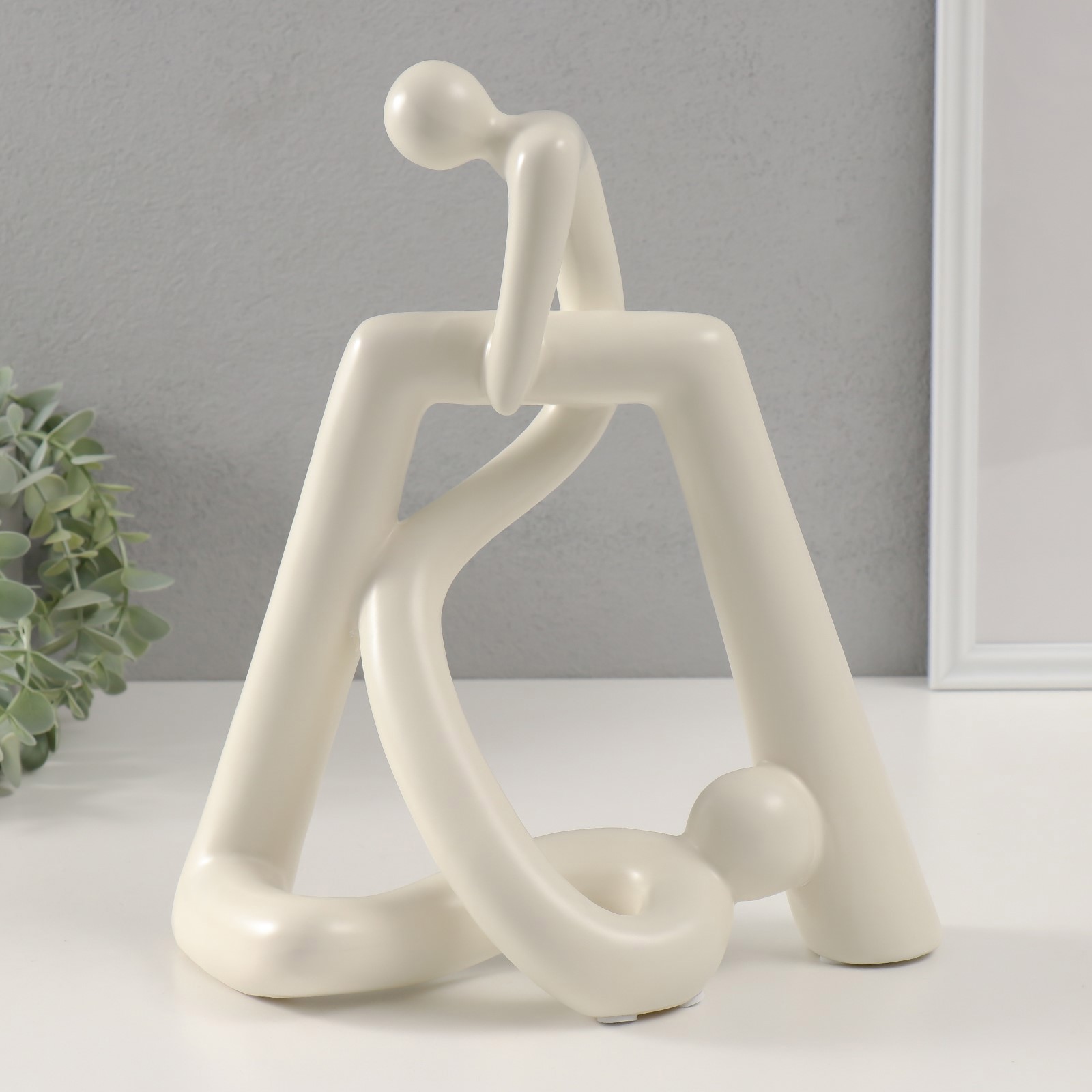 Изображение товара Сувенир керамика Связанные белый 105х265х31 см 10212813