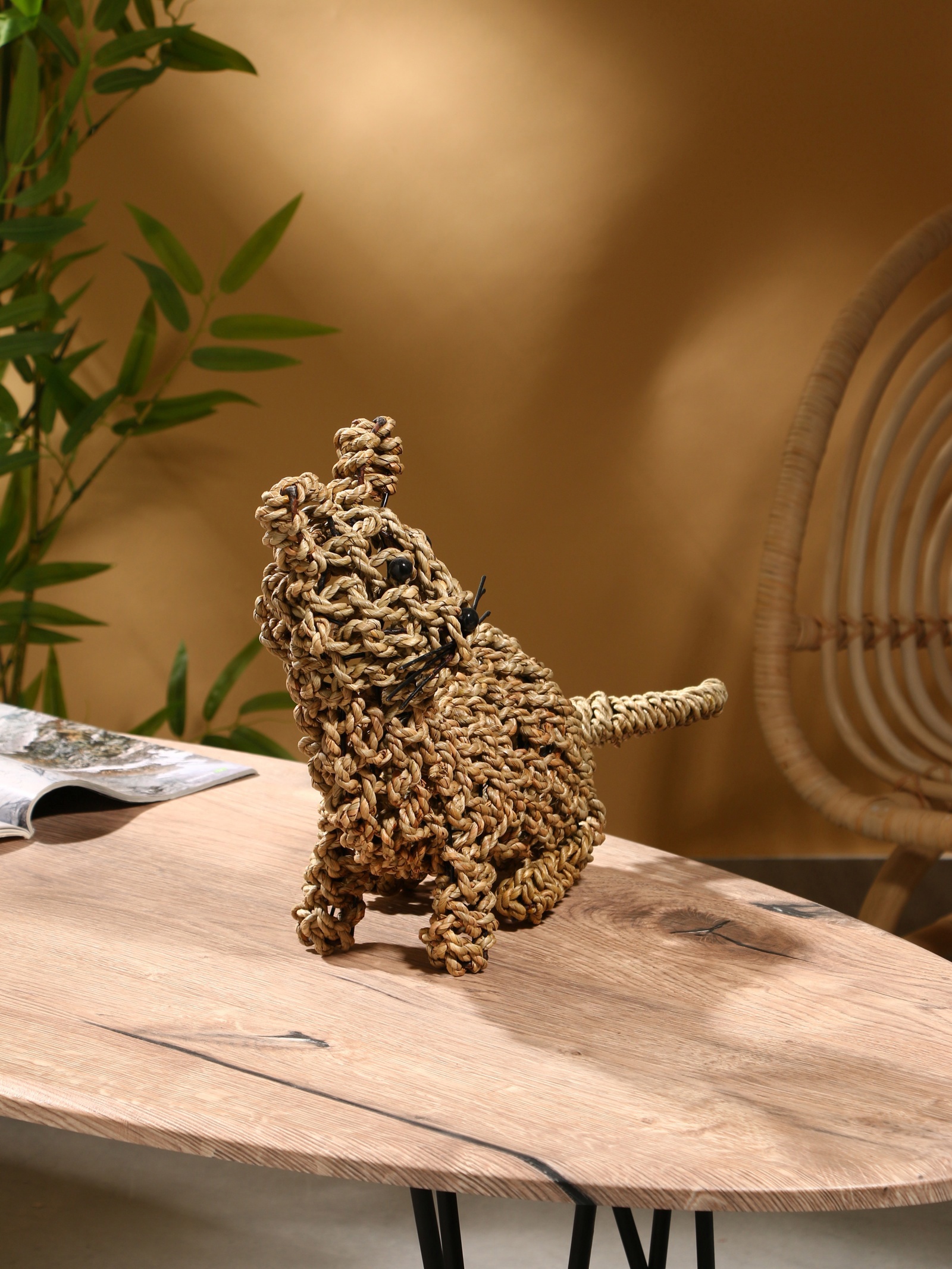 Изображение товара Сувенир плетёный Мышка сиграсс 40х20х26 см 10464094