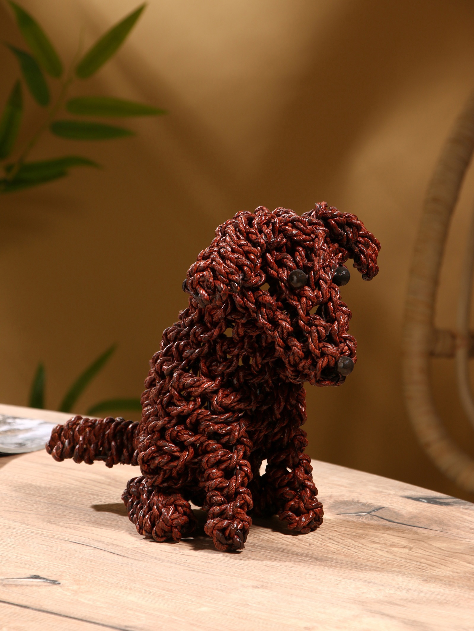 Изображение товара Сувенир плетёный Собака сиграсс 27х15х23 см тёмная 10464088 Изображение товара Сувенир плетёный Собака сиграсс 27х15х23 см тёмная 10464088