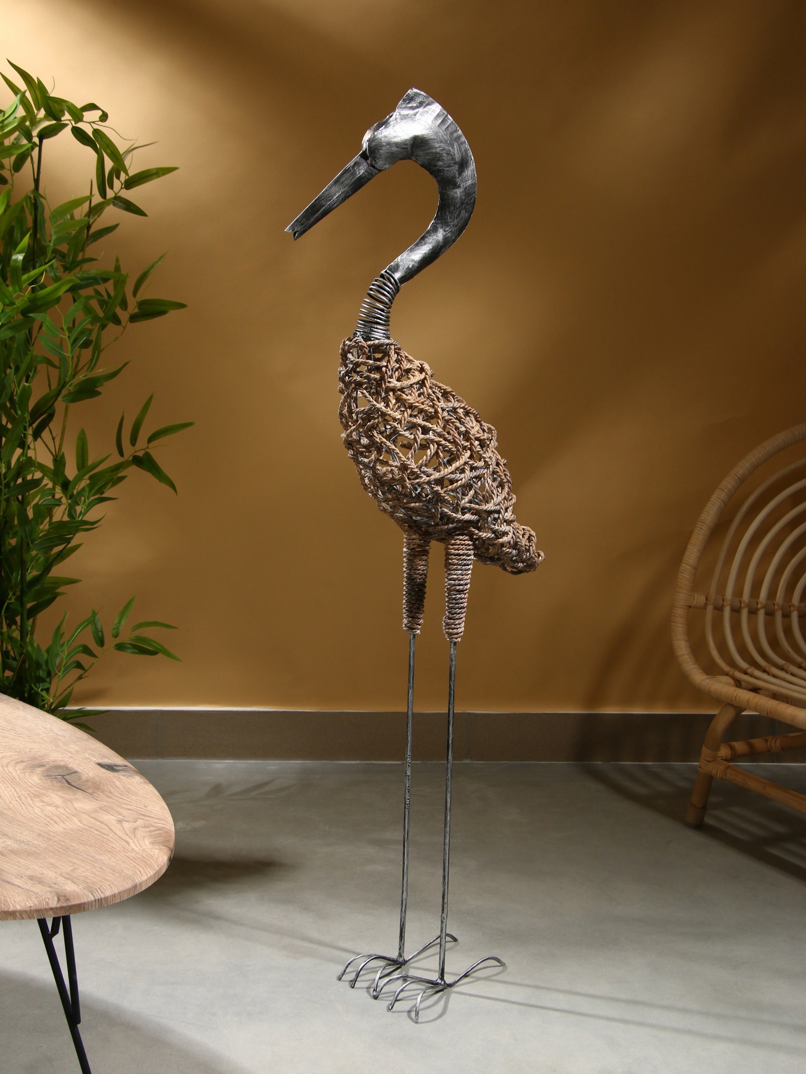 Изображение товара Сувенир плетеный Цапля 30х16х125 см 10464105 Изображение товара Сувенир плетеный Цапля 30х16х125 см 10464105