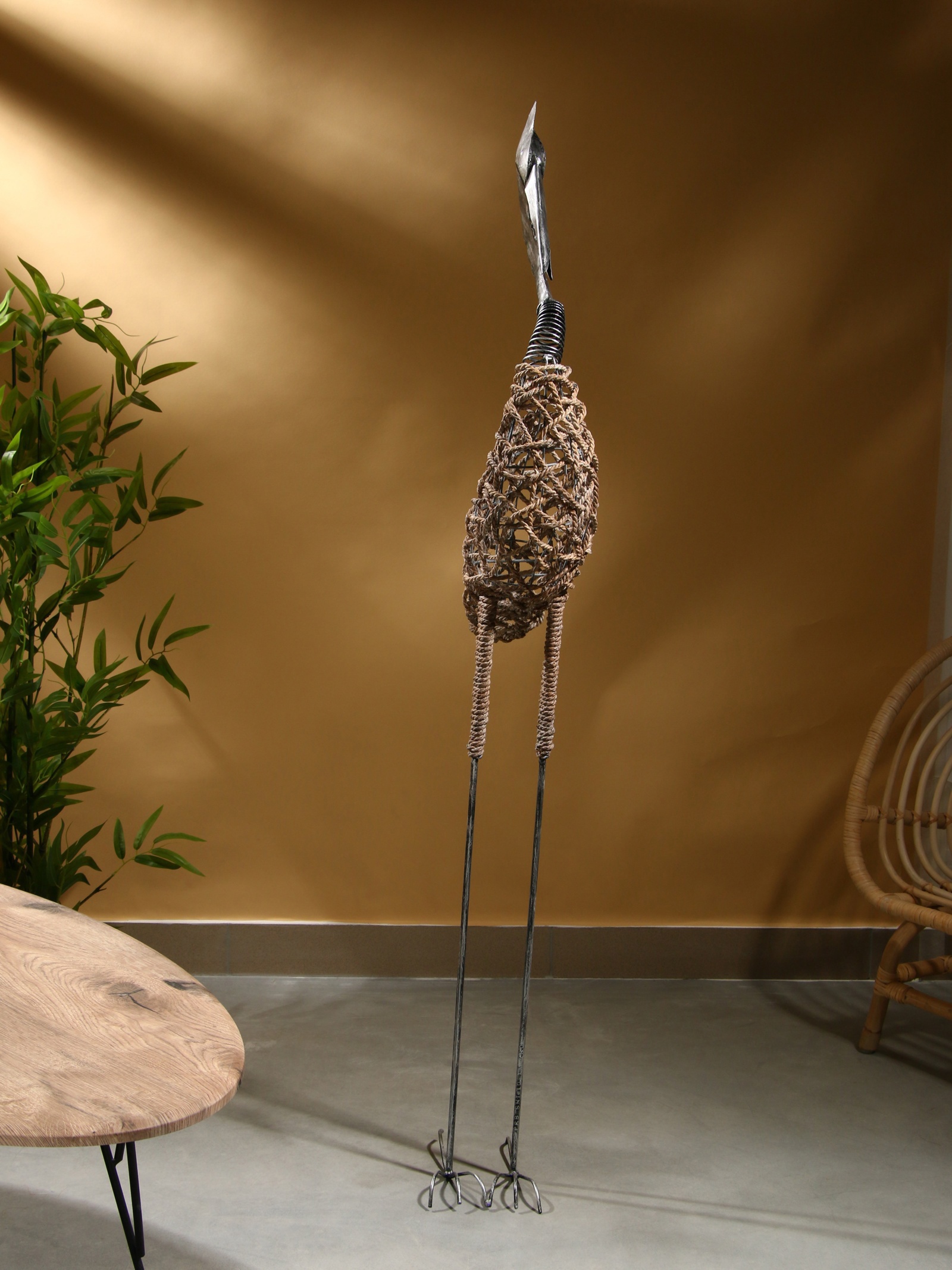 Изображение товара Сувенир плетеный Цапля 30х18х150 см 10464106 Изображение товара Сувенир плетеный Цапля 30х18х150 см 10464106