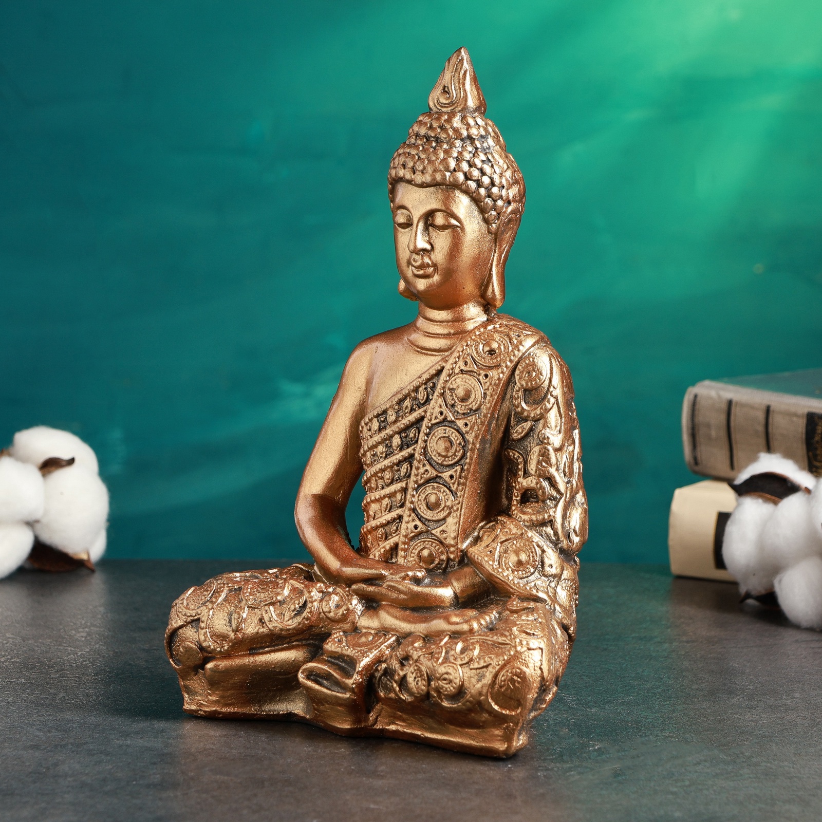 Изображение товара Фигура Будда малый бронза 24х16х10см 3691437