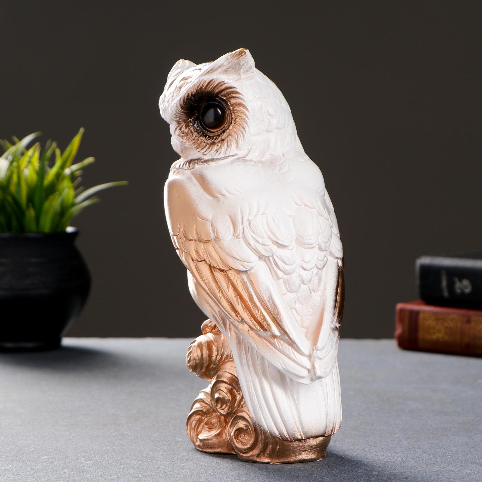 Изображение товара Фигура Сова белая 11х22х9см 1330639