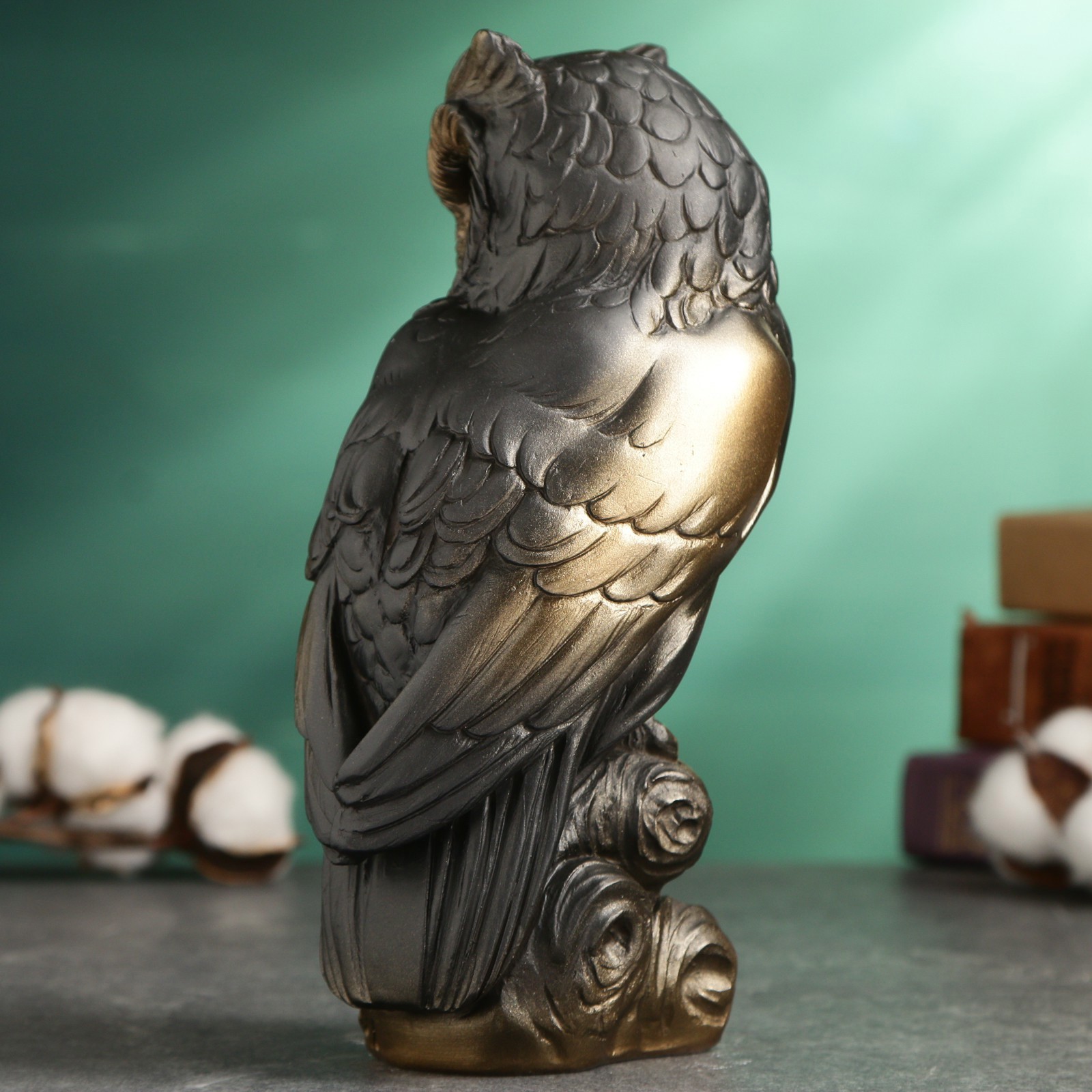 Изображение товара Фигура сова бронза 10×22×8 см