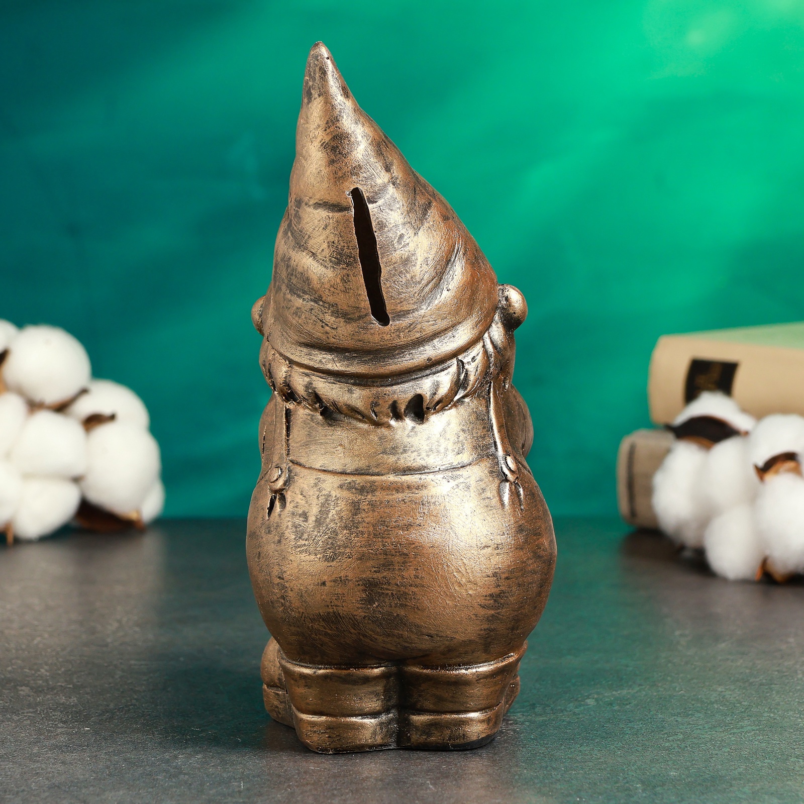 Изображение товара Копилка Гномик 19х9х10см бронза 10801662 Изображение товара Копилка Гномик 19х9х10см бронза 10801662