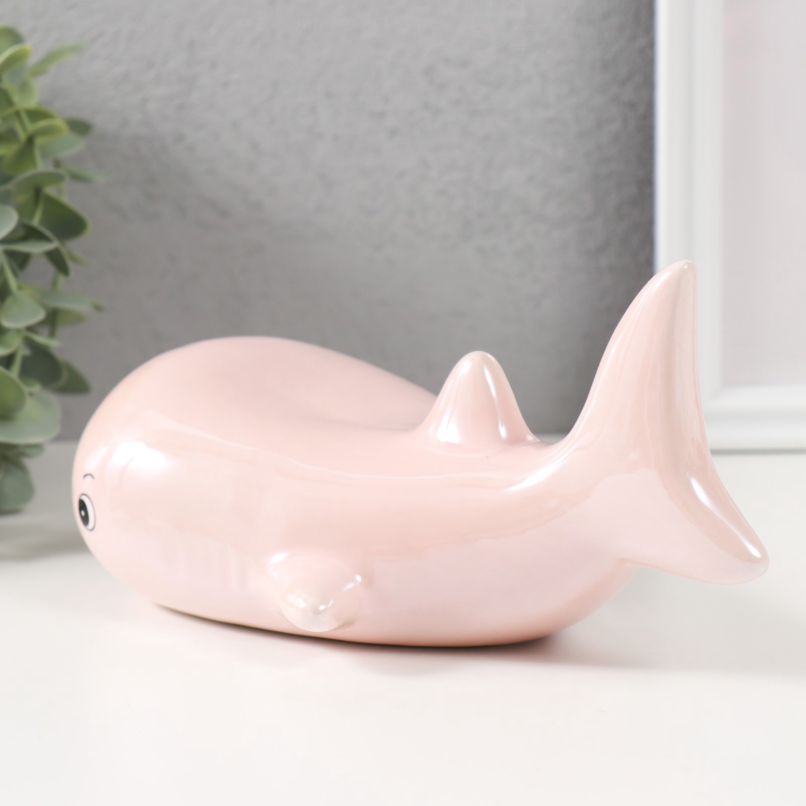 Изображение товара Кит копилка перламутр 21,5x10,5x10,5 см