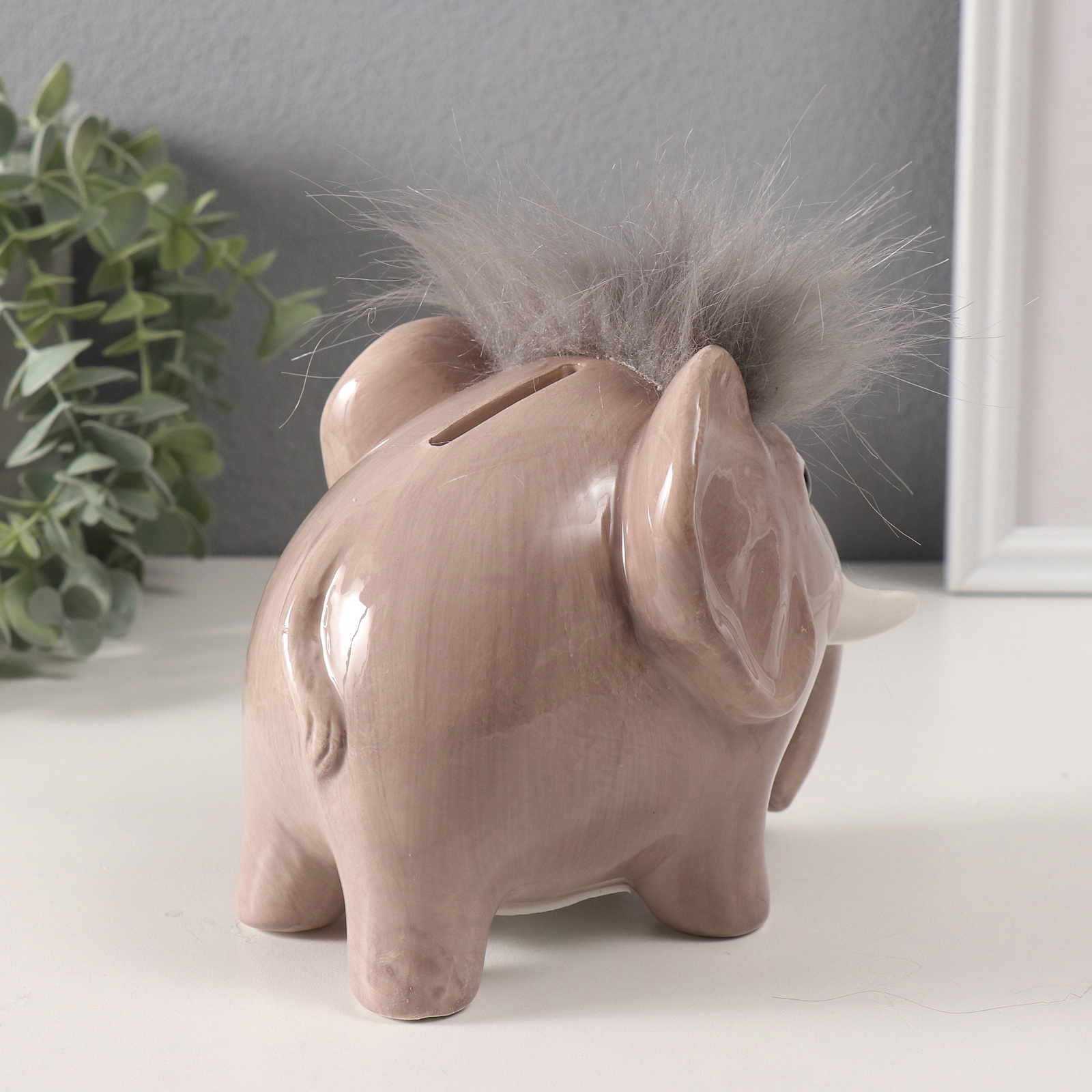 Изображение товара Копилка керамика Лохматый мамонтёнок 11,5×14,9×12,1 см