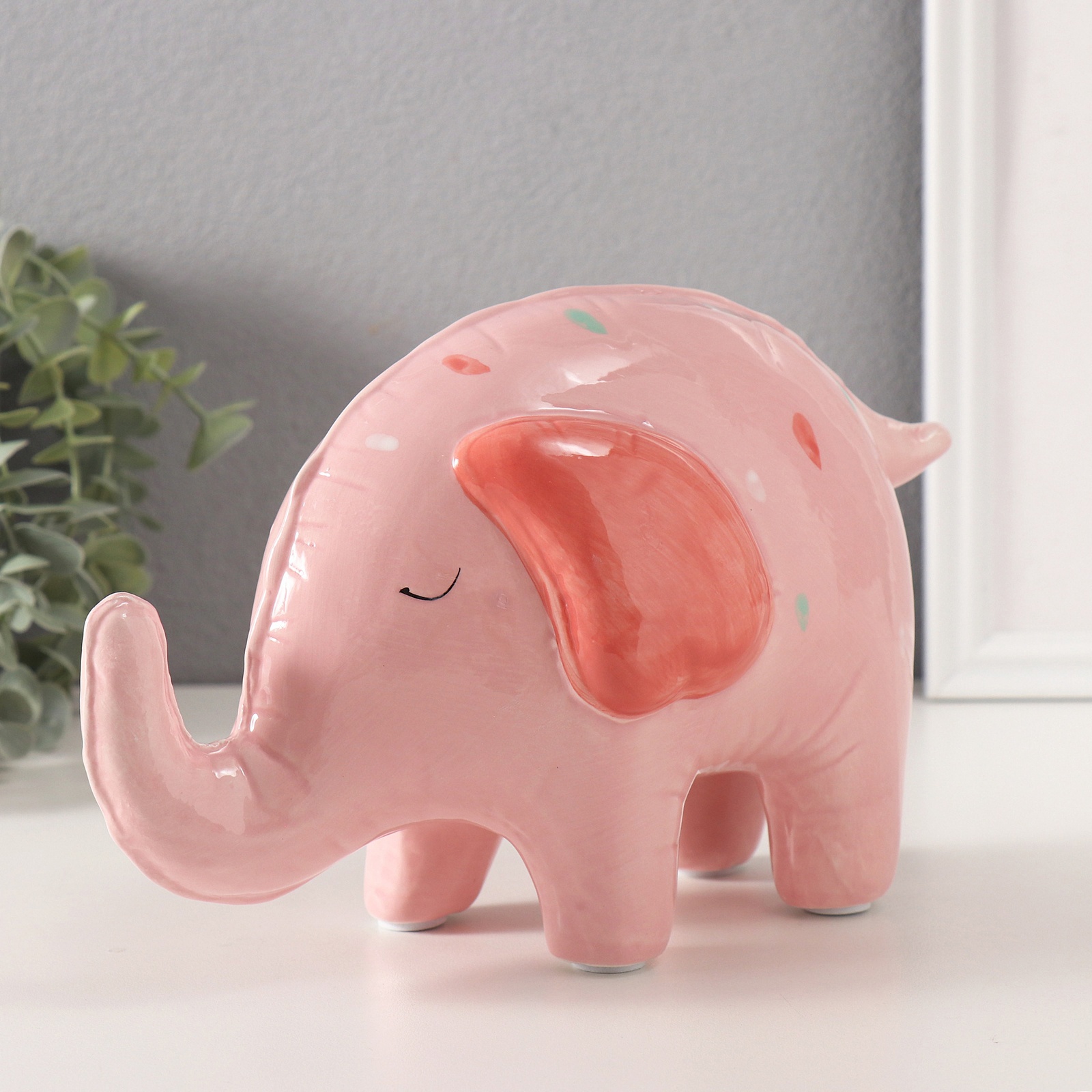 Изображение товара Копилка керамика Слонёнок-шарик в конфетти 219х107х141 см 10327673