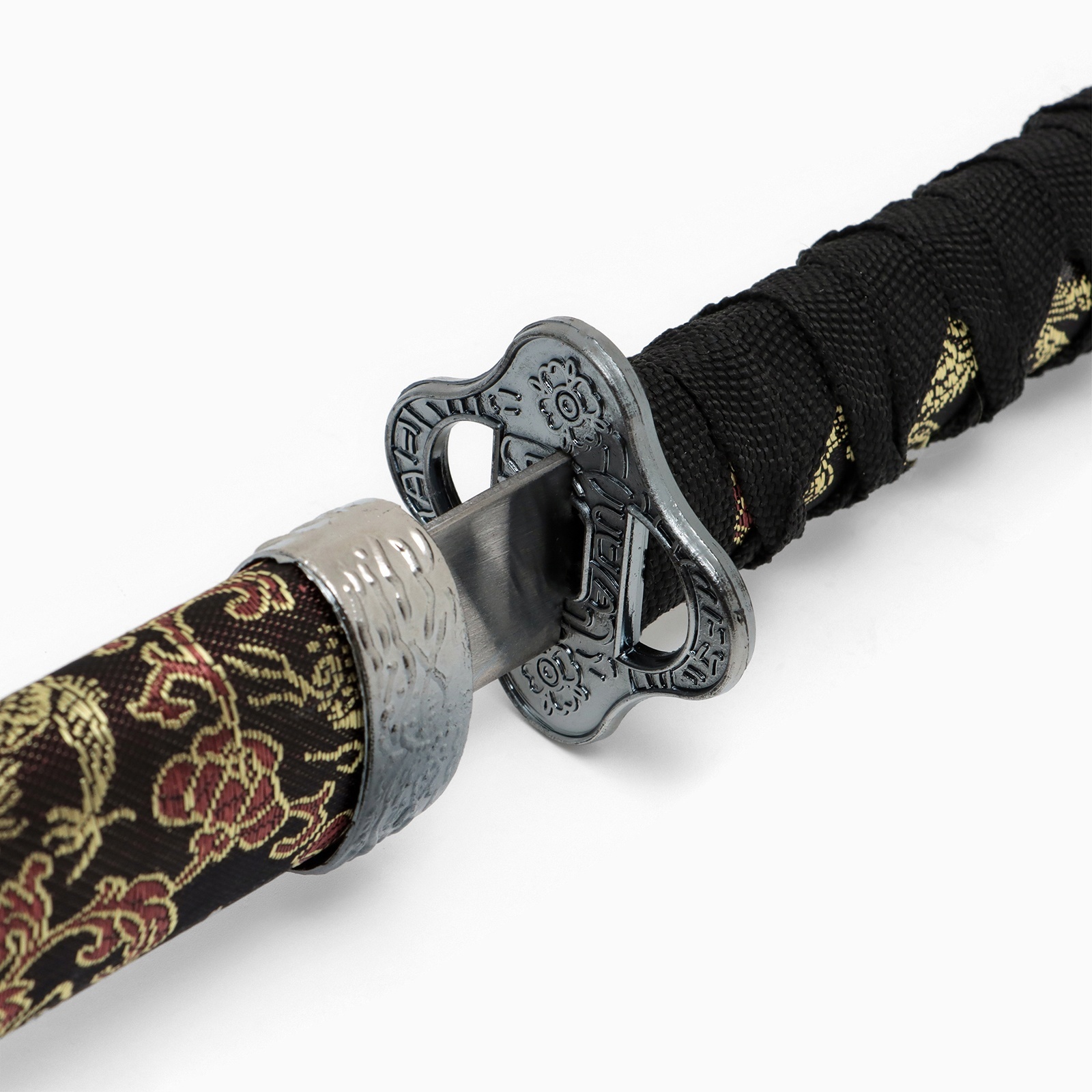 Изображение товара Сувенирное оружие «Катана» чёрные ножны с узорами в виде дракона 70 см 264241
