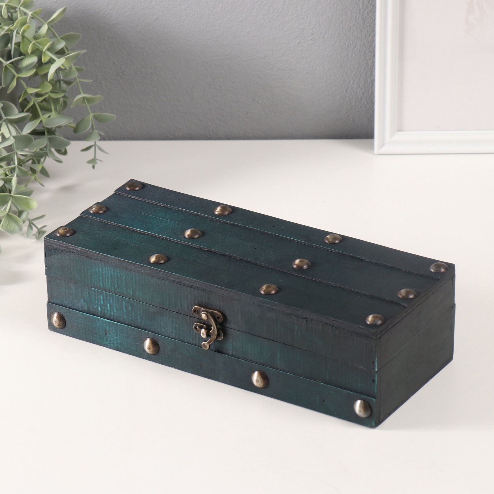 Изображение товара Шкатулка Лазурь из дерева 11,5x28,8x8 см