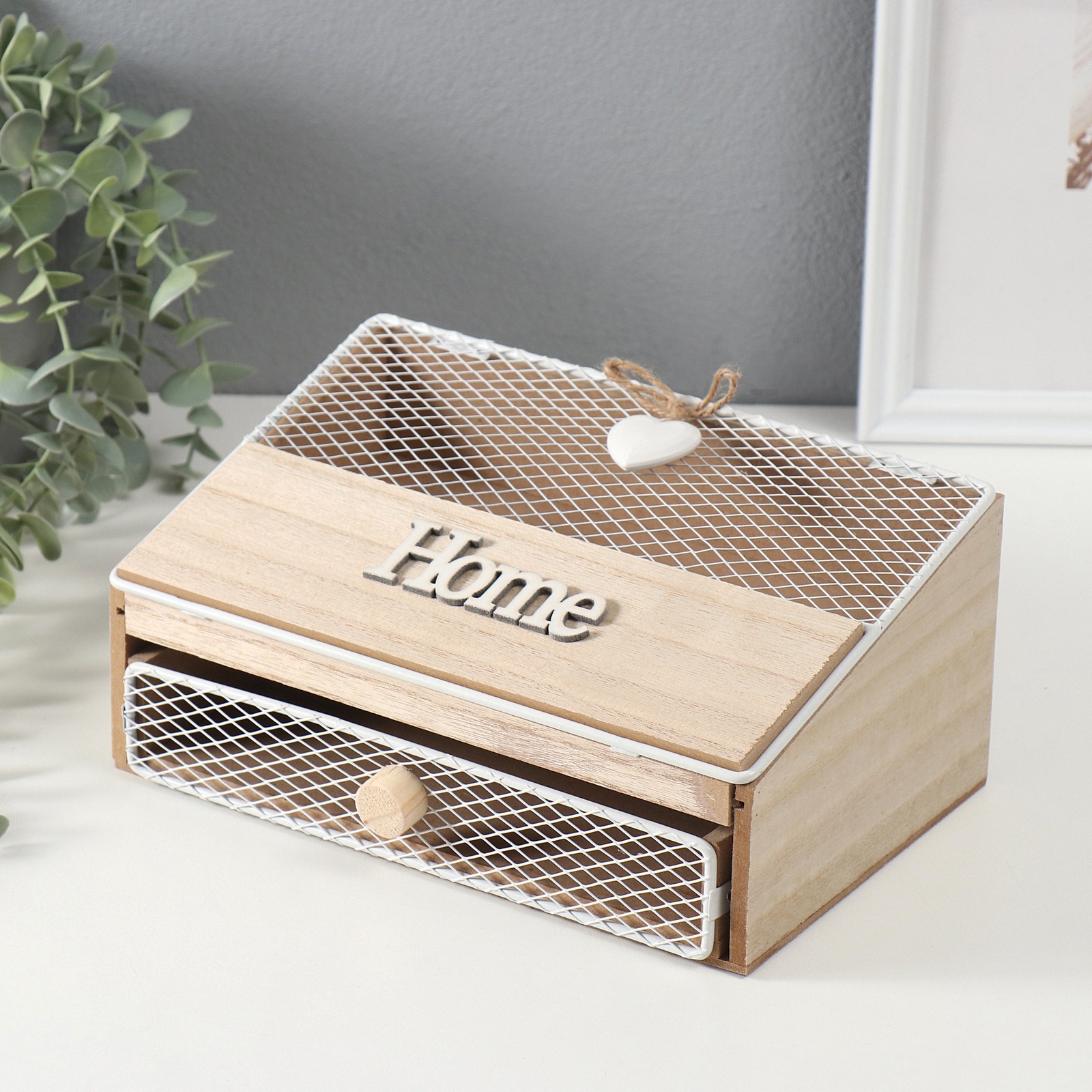 Изображение товара Шкатулка дерево с делениями Мой милый дом 15х24х11 см 10704963