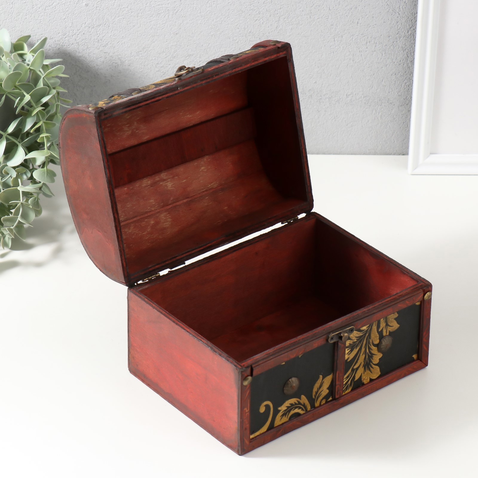 Изображение товара Шкатулка сундук дерево Узоры 20х15х155 см 10323752