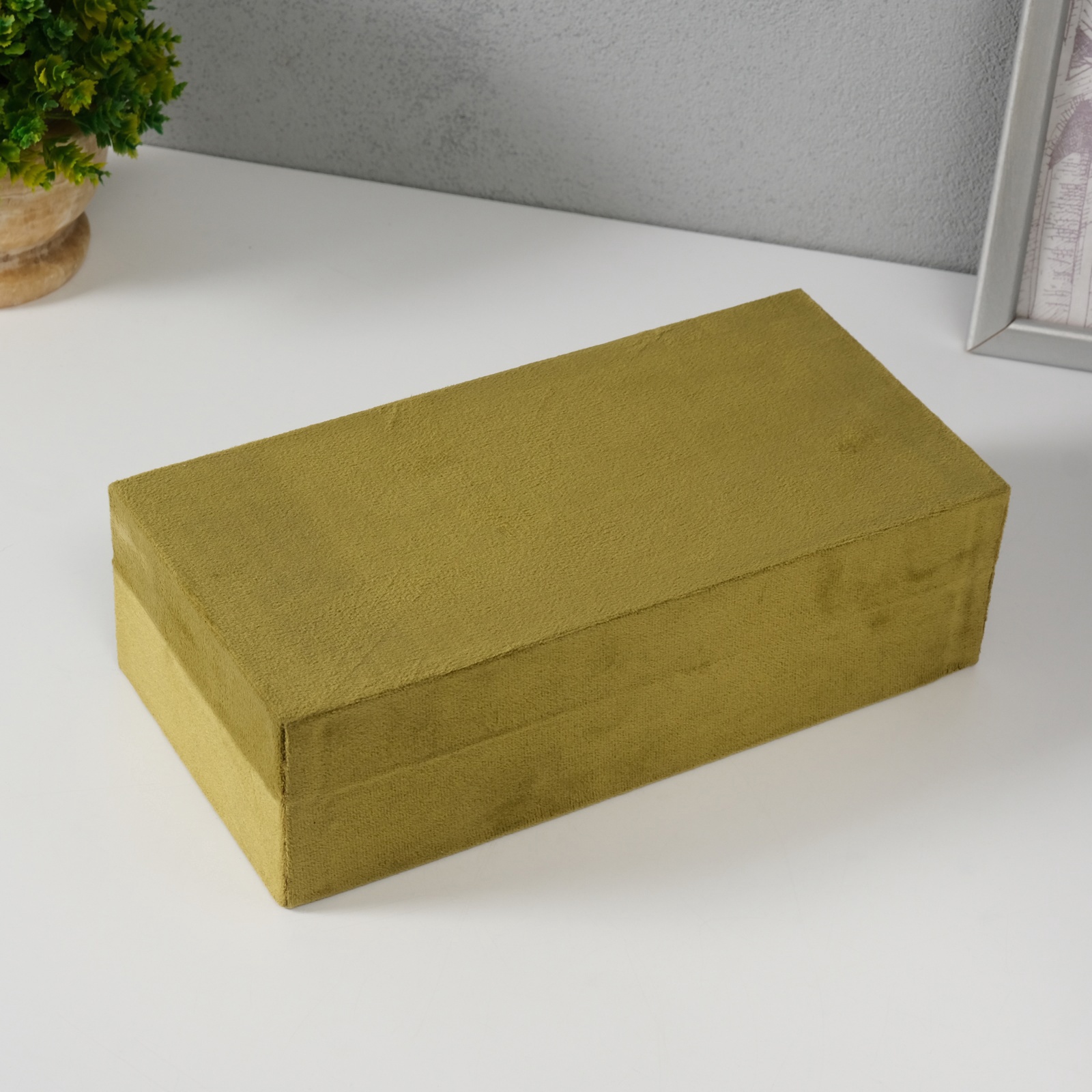 Изображение товара Шкатулка текстиль Ядро зелёная 12х25х78 см 10524367