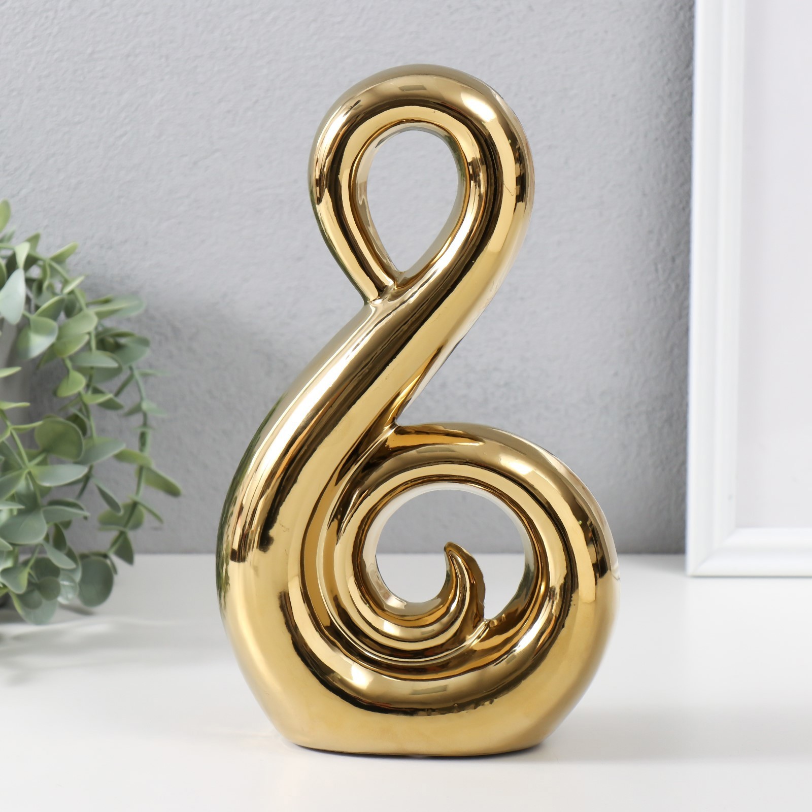 Изображение товара Сувенир керамика Абстракция. Амулет золото 17х55х19 см 9841032