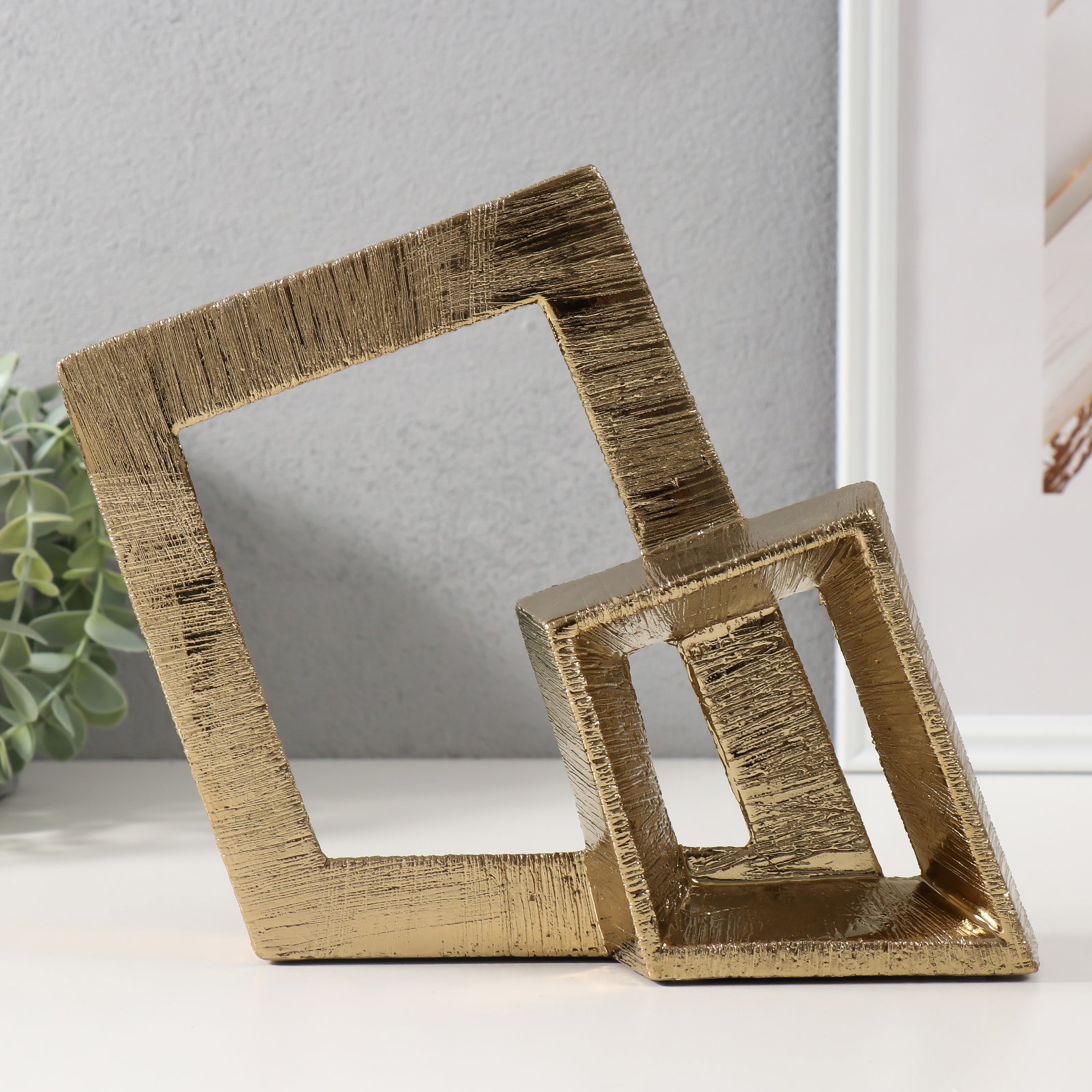 Изображение товара Сувенир керамика Абстракция. Влюблённые с сердцем серебро 13х7х185 см 9841143