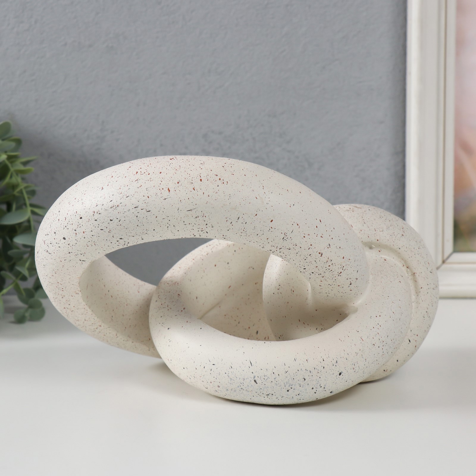 Изображение товара Сувенир Абстракция. Парочка в сердце — бронза и серебро