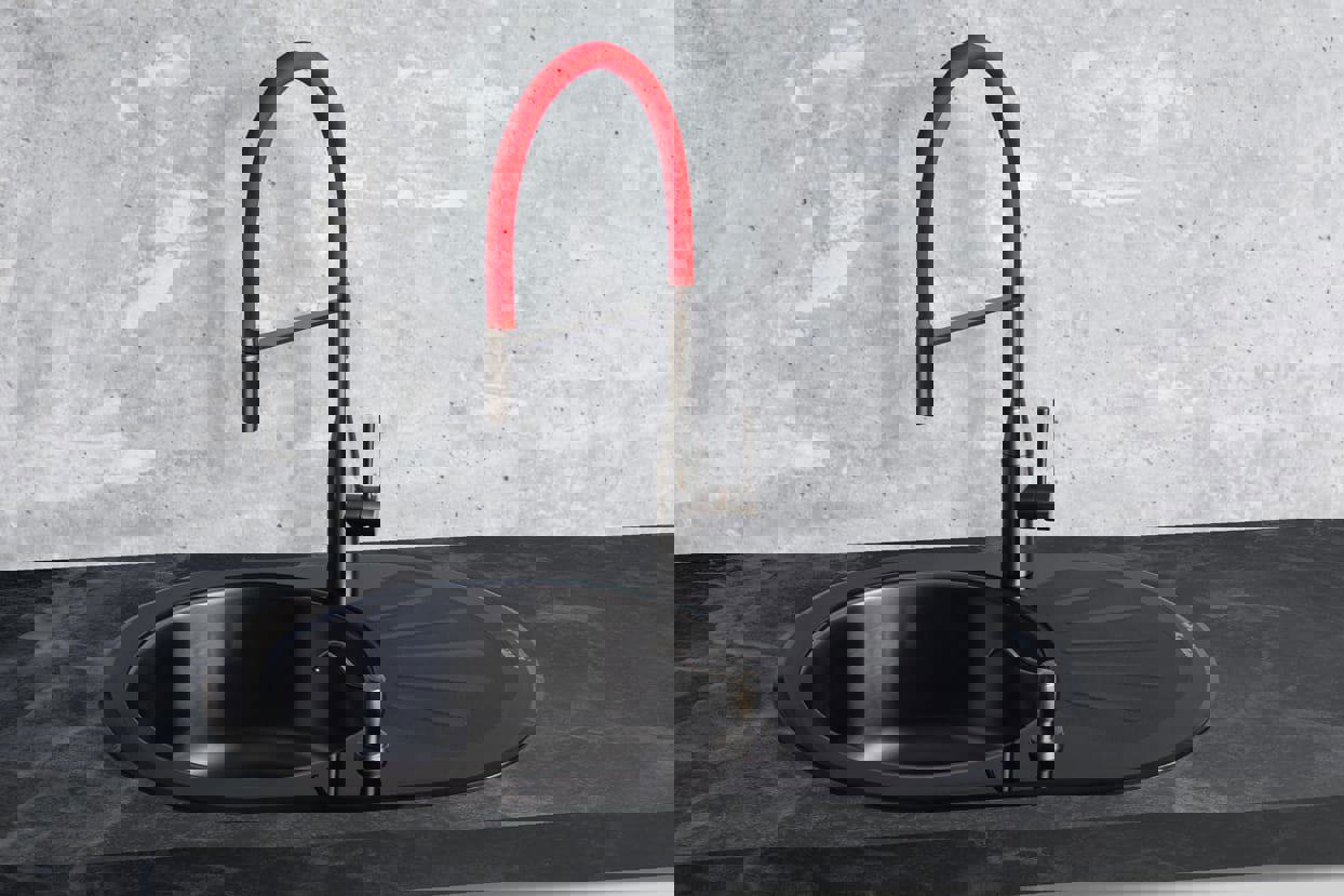 Изображение товара Seaman Visconti SSL-7671-GL: смеситель 3-в-1 с гибким изливом