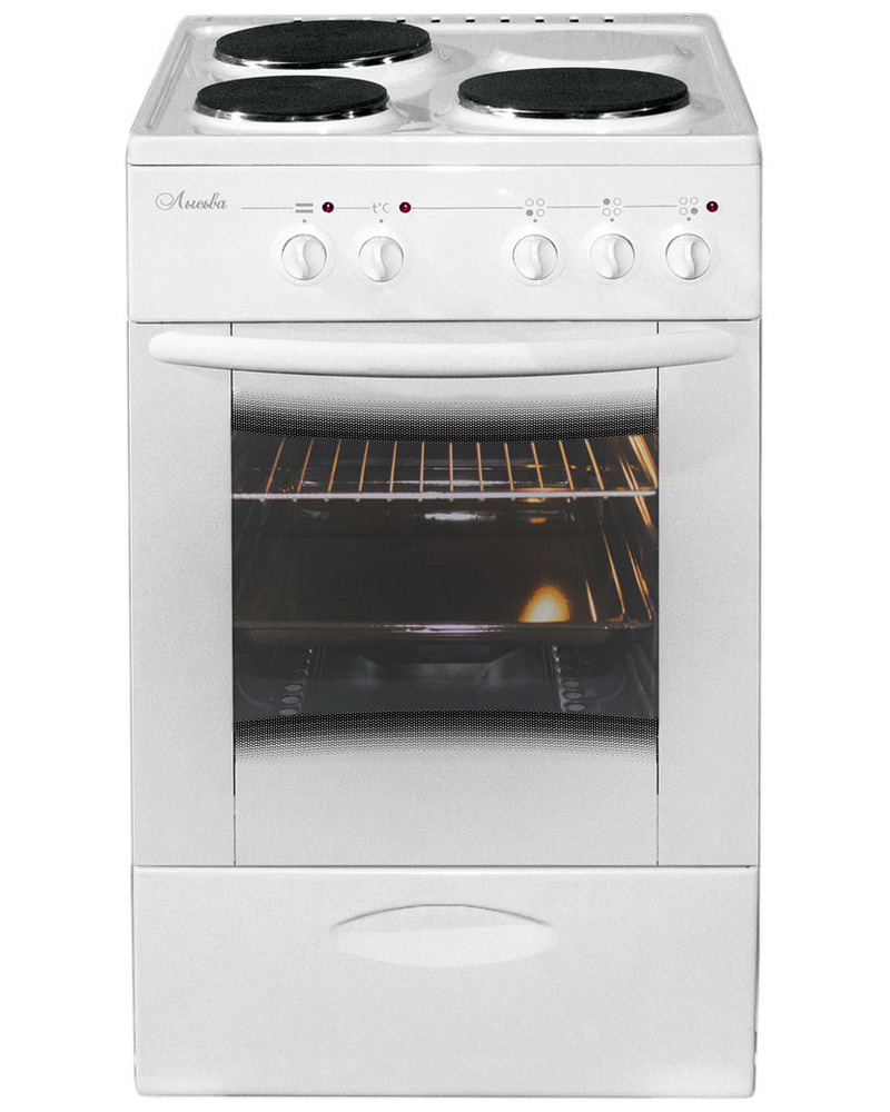 Изображение товара Электрическая плита с духовкой Лысьва 263122 50x85x60 см белая