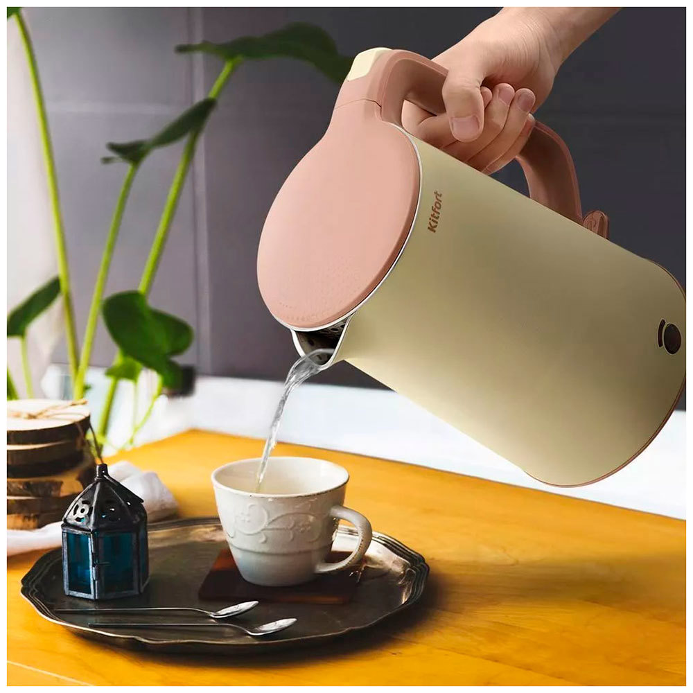 Изображение товара Электрический чайник KITFORT КТ-6688 1,7 л нержавеющая сталь защита от перегрева