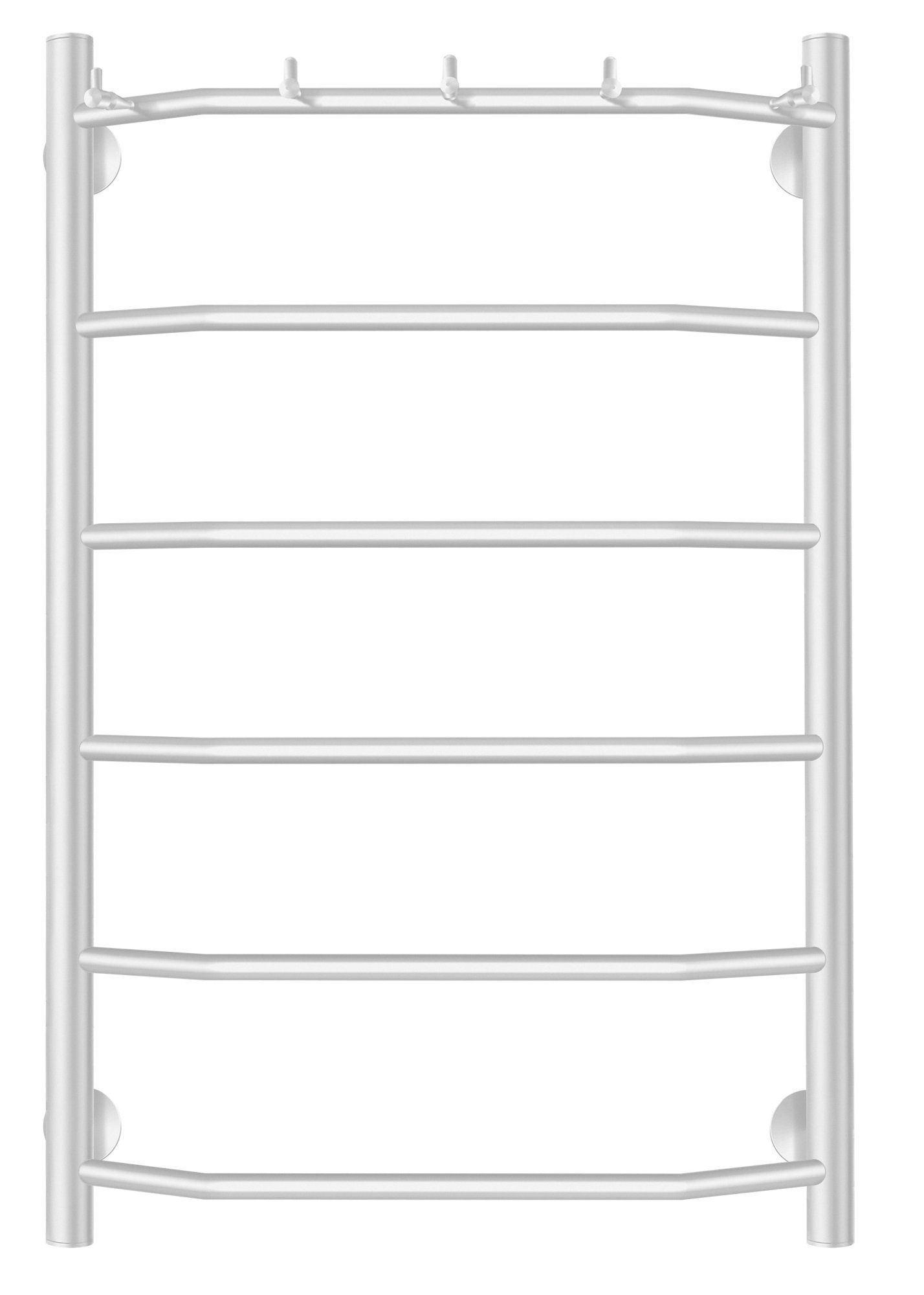 Изображение товара Полотенцесушитель водяной лесенка Secado Агата 1 к 800x500 мм универсальная подводка нержавеющая сталь цвет белый матовый