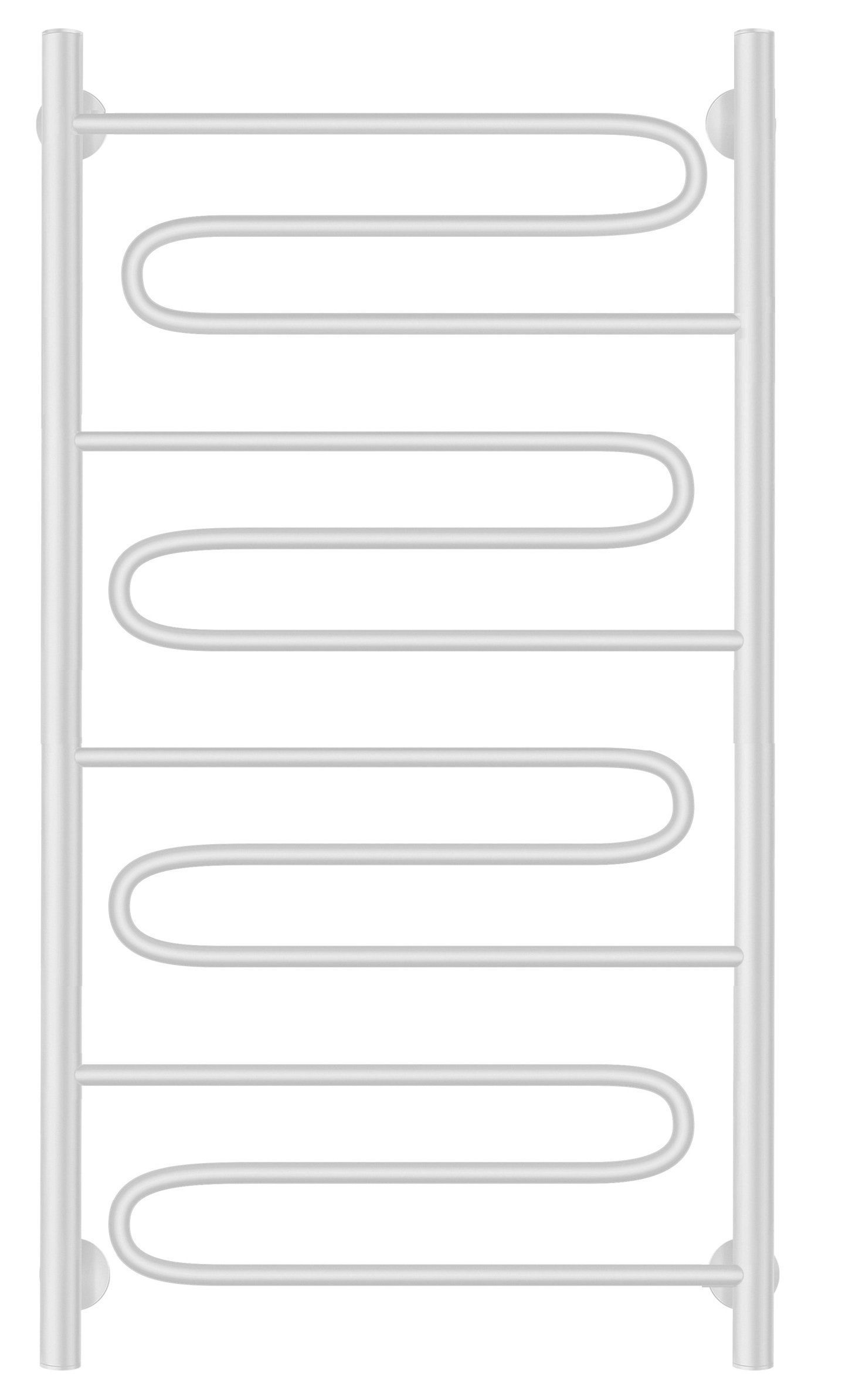 Изображение товара Полотенцесушитель водяной лесенка Secado Валенсия 1 1000x500 мм универсальная подводка нержавеющая сталь цвет белый матовый