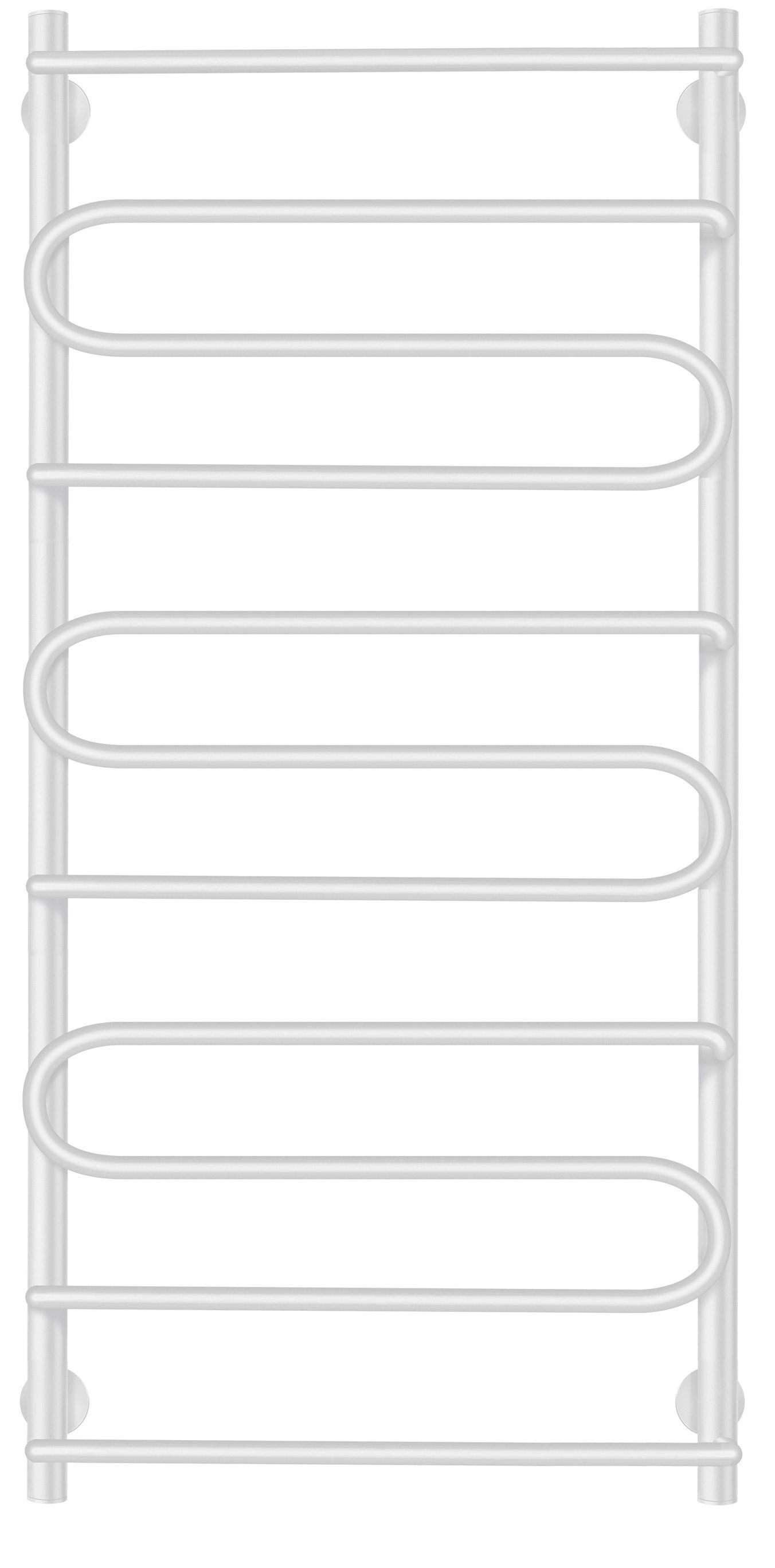 Изображение товара Полотенцесушитель водяной лесенка Secado Валенсия 2 1000x500 мм универсальная подводка нержавеющая сталь цвет белый матовый