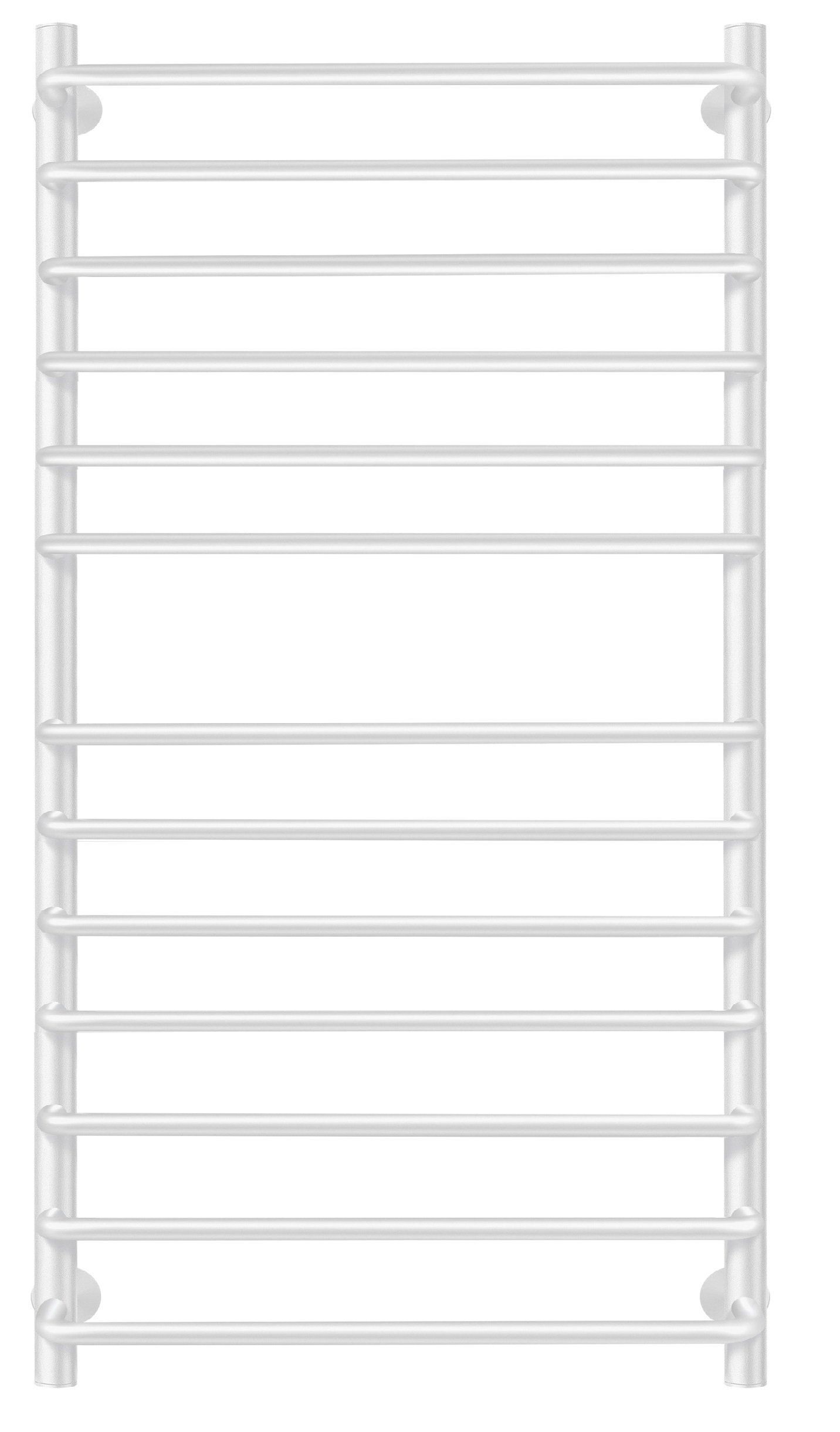 Изображение товара Полотенцесушитель водяной лесенка Secado Мерида 4 1000x500 мм универсальная подводка нержавеющая сталь цвет белый матовый