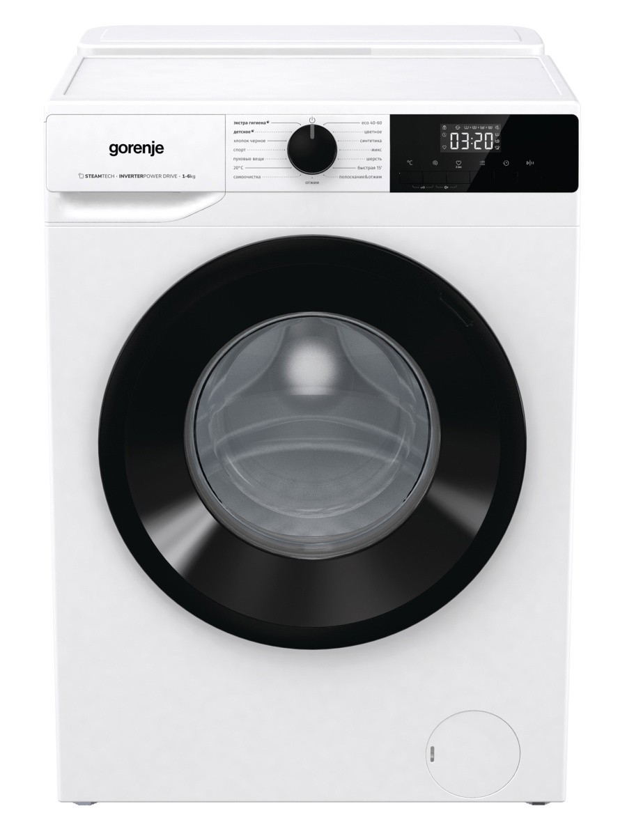 Изображение товара Стиральная машина Gorenje W1NHPI60SCSIRV 6 кг фронтальная белая
